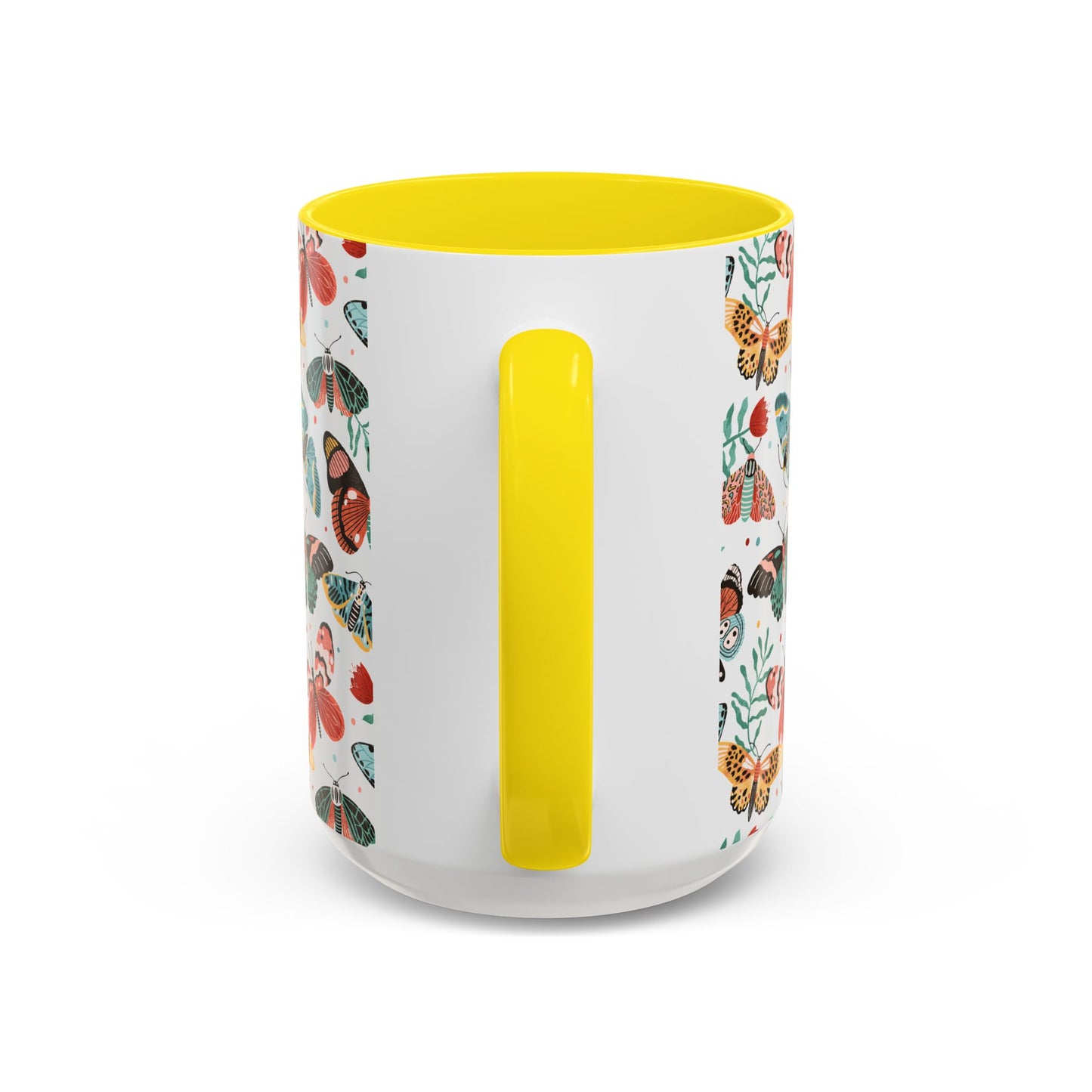 Mug Butterfly Breeze Turquoise and Rich Red