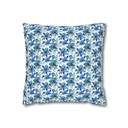 Floral Square Pillowcase | Cozy Home Decor, Gift for Relaxation, Boho Bedroom Accent, Housewarming Present, Summer Vibes