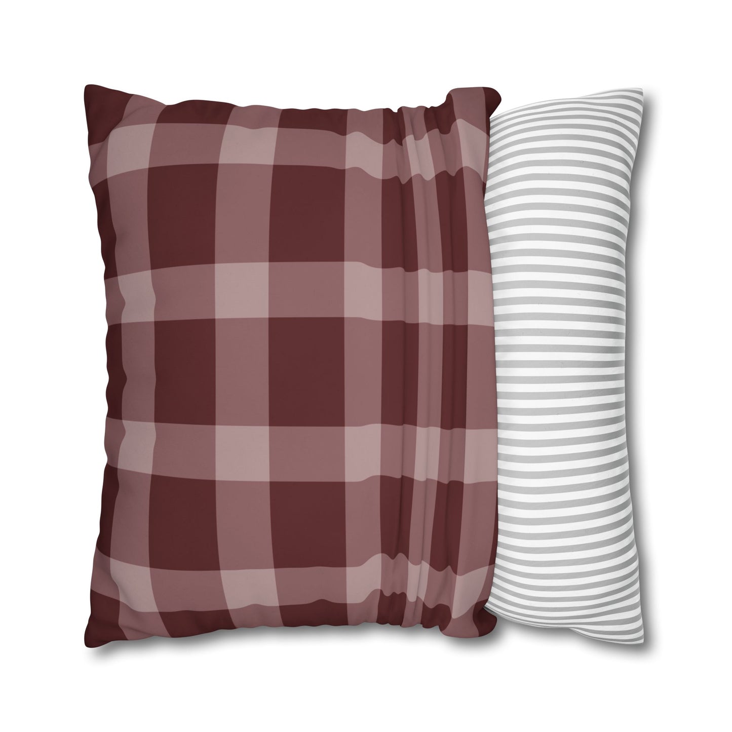 Rustic Checkered Pillowcase, Cozy Home Decor, Farmhouse Style Cushion Cover, Stylish Living Room Accessory, Gift for Weddings, Housewarming
