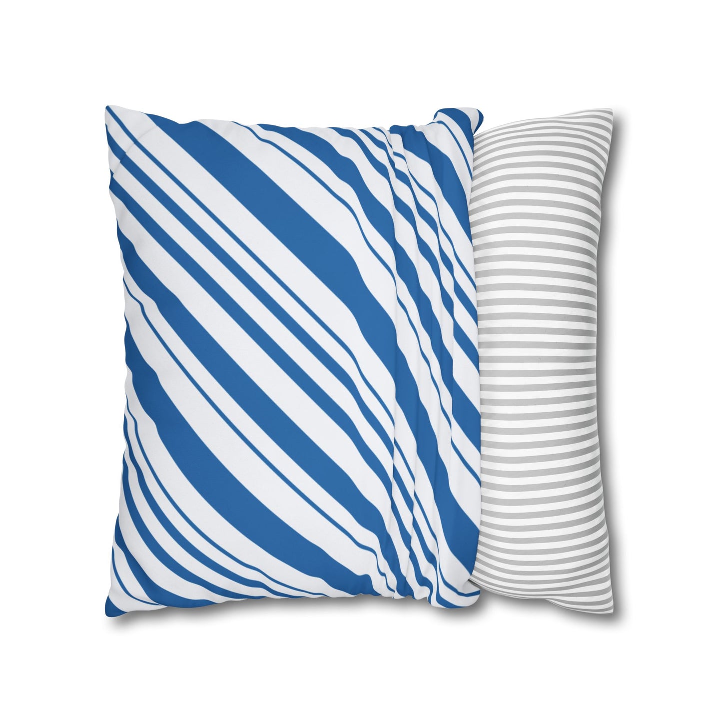 Stylish Blue Striped Pillowcase, Modern Home Décor, Cozy Couch Accessory, Gift for Housewarming, Nautical Theme Decoration