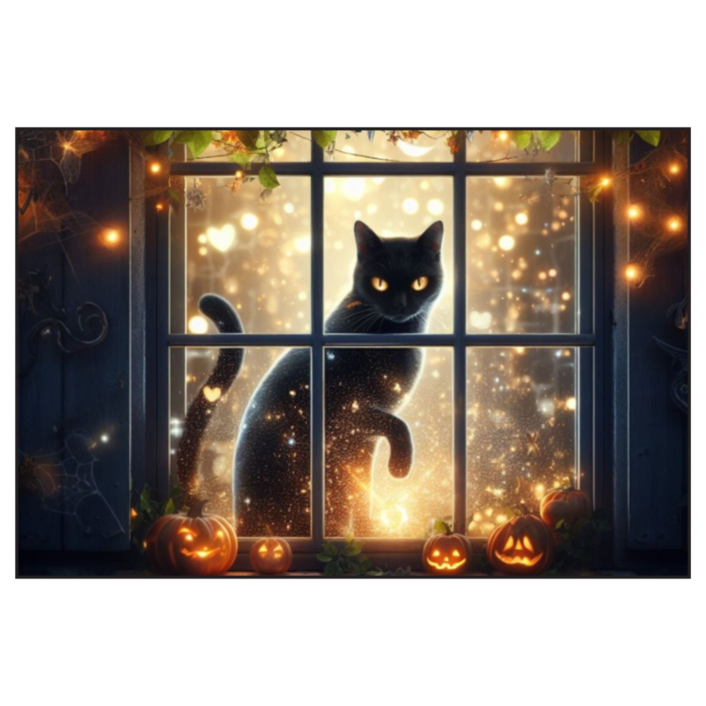 Soy Candles, Halloween Black Cat Design, Autumn and Fall Scents, 4 and 9oz, Home Decor, Spooky Vibes, Gift for Cat Lovers, Candle Lover