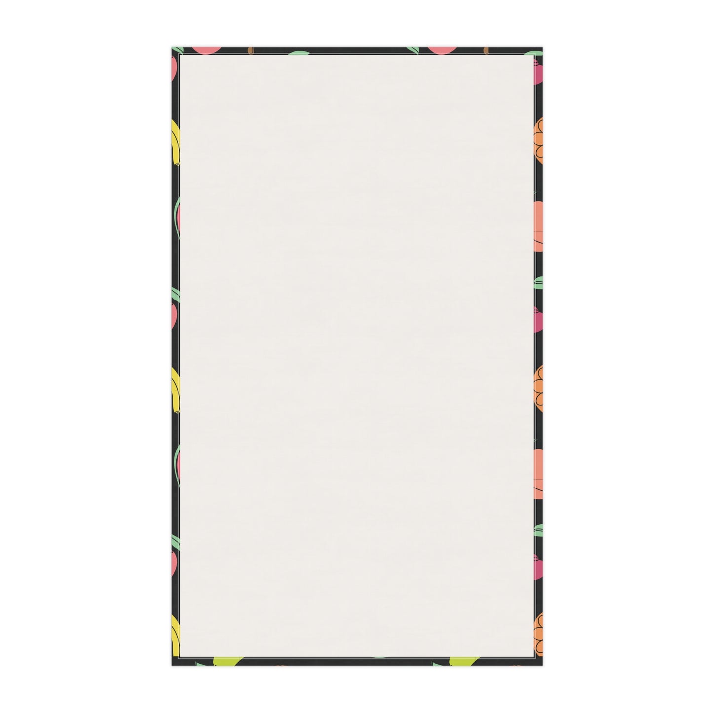 Fruitful Whimsy: A Tea Towel Delight - Black - FWTT