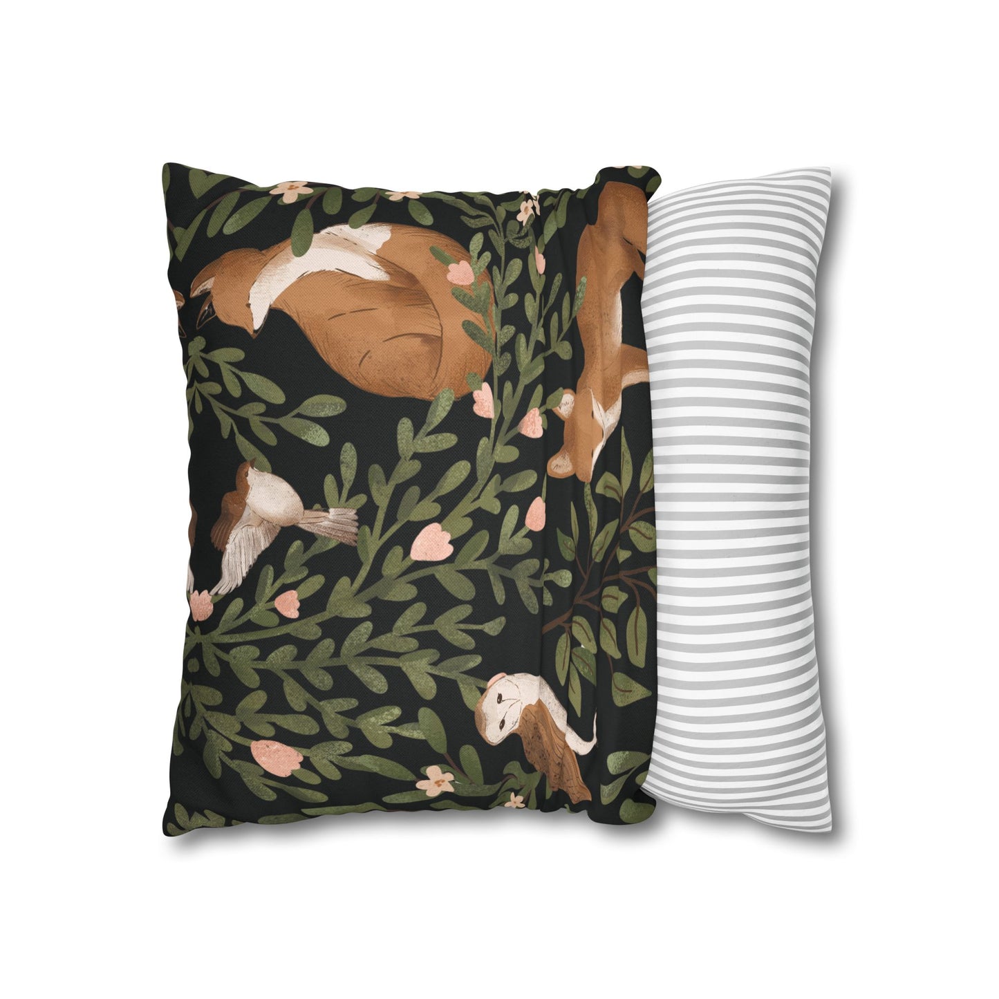 Little Fox & Owl – Woodland Charm Pillow Case