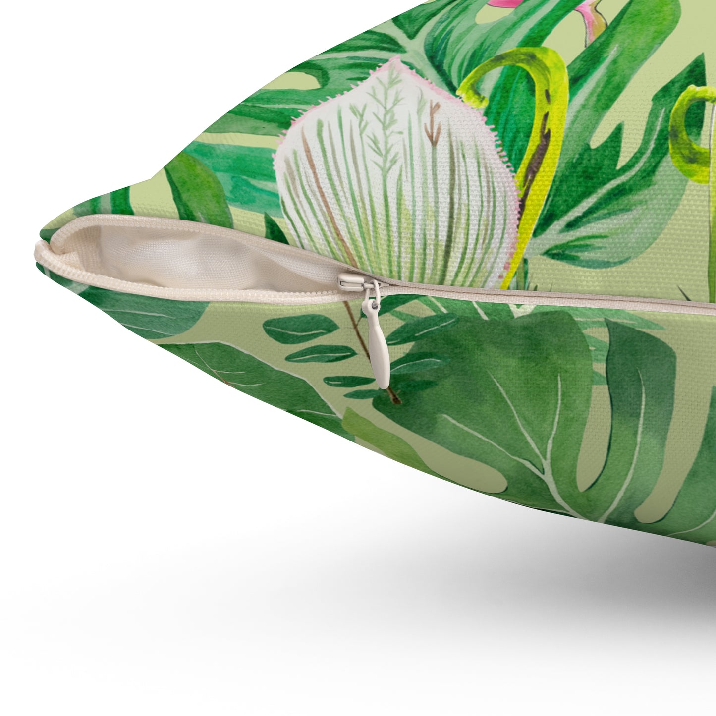 Tropical Botanical Pillow, Home Decor Accent, Jungle Vibes Cushion, Nature Themed Gift, Summer Pillow for Living Room