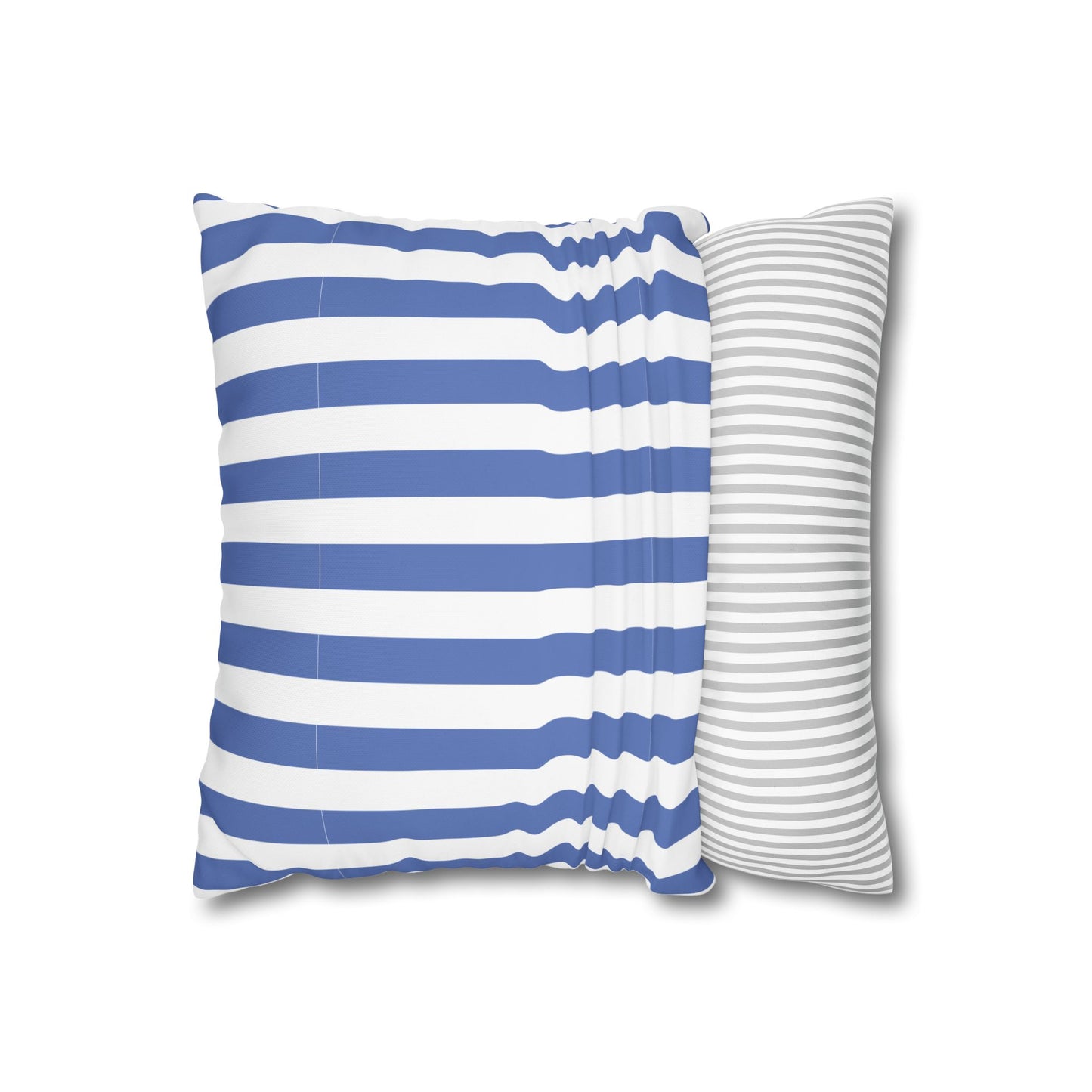 Cozy Striped Throw Pillowcase, Decorative Cushion Cover, Modern Home Decor, Gift for Friends, Nautical Themed Accent