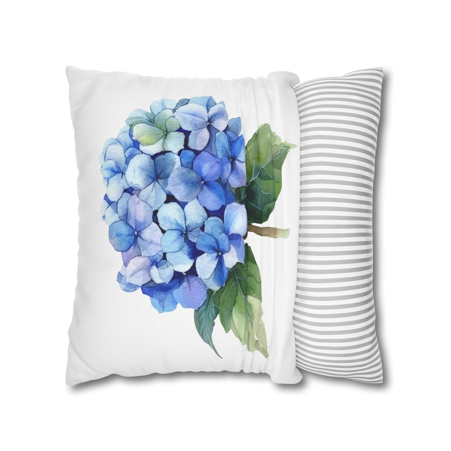 Floral Hydrangea Square Pillowcase - Cozy Home Decor