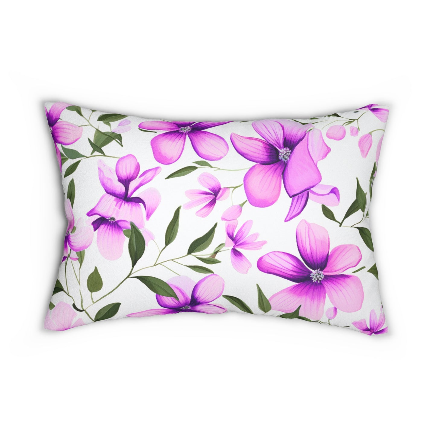 Vibrant Violet Floral and Dragonfly Lumbar Pillow | Decorative Throw Pillow | Home Decor Accent, Gift for Her, Boho Style Decor, Spring Home [...]