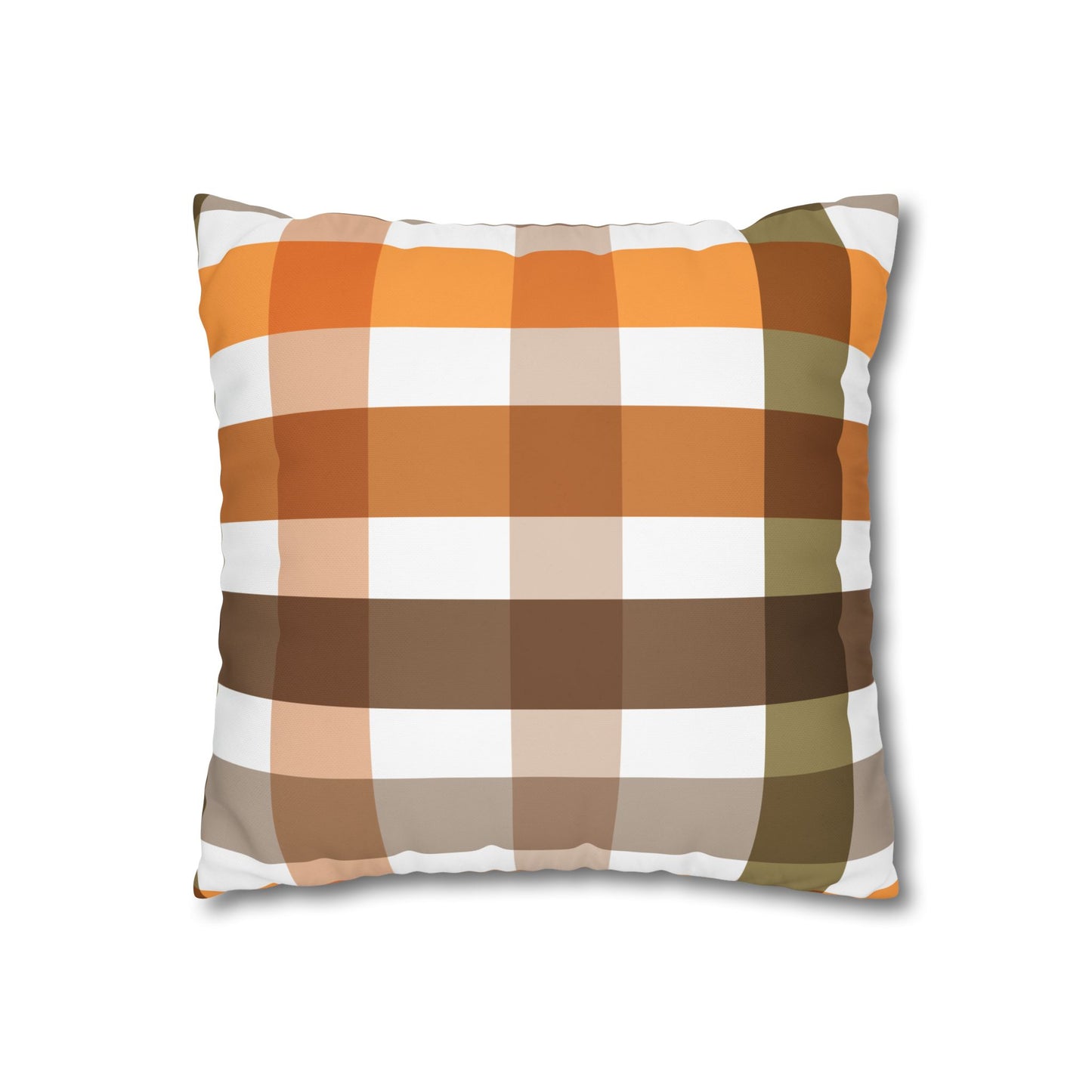 Autumn Plaid Pillowcase, Cozy Decor, Perfect for Home, Thanksgiving Gift, Farmhouse Style, Seasonal Accents