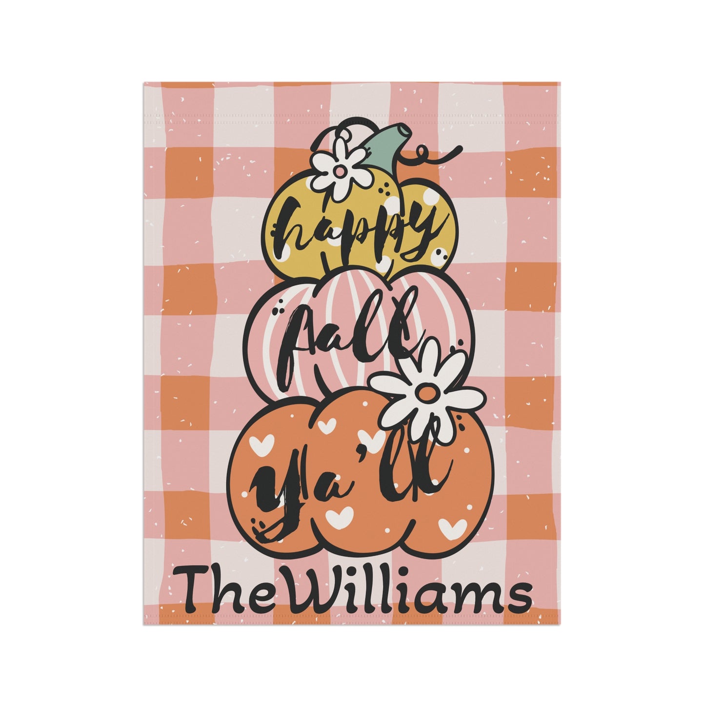 Happy Fall Garden Banner, Autumn Decor for Home, Seasonal Yard Flag, Thanksgiving Decoration, Outdoor Garden Sign