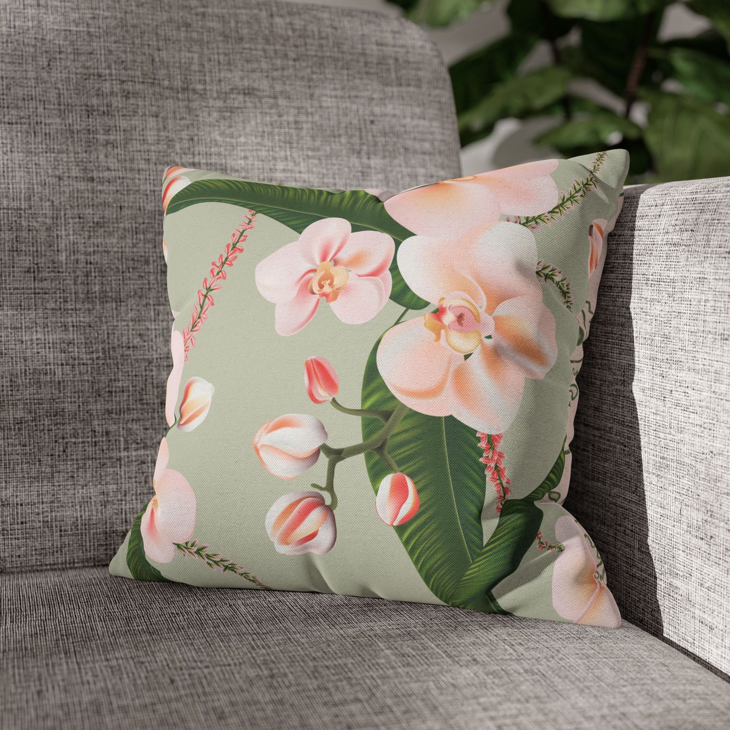 Floral Decorative Pillowcase | Cozy Home Accent, Gift for Flower Lovers, Spring Decor, Tropical Vibes, Easy Home Makeover