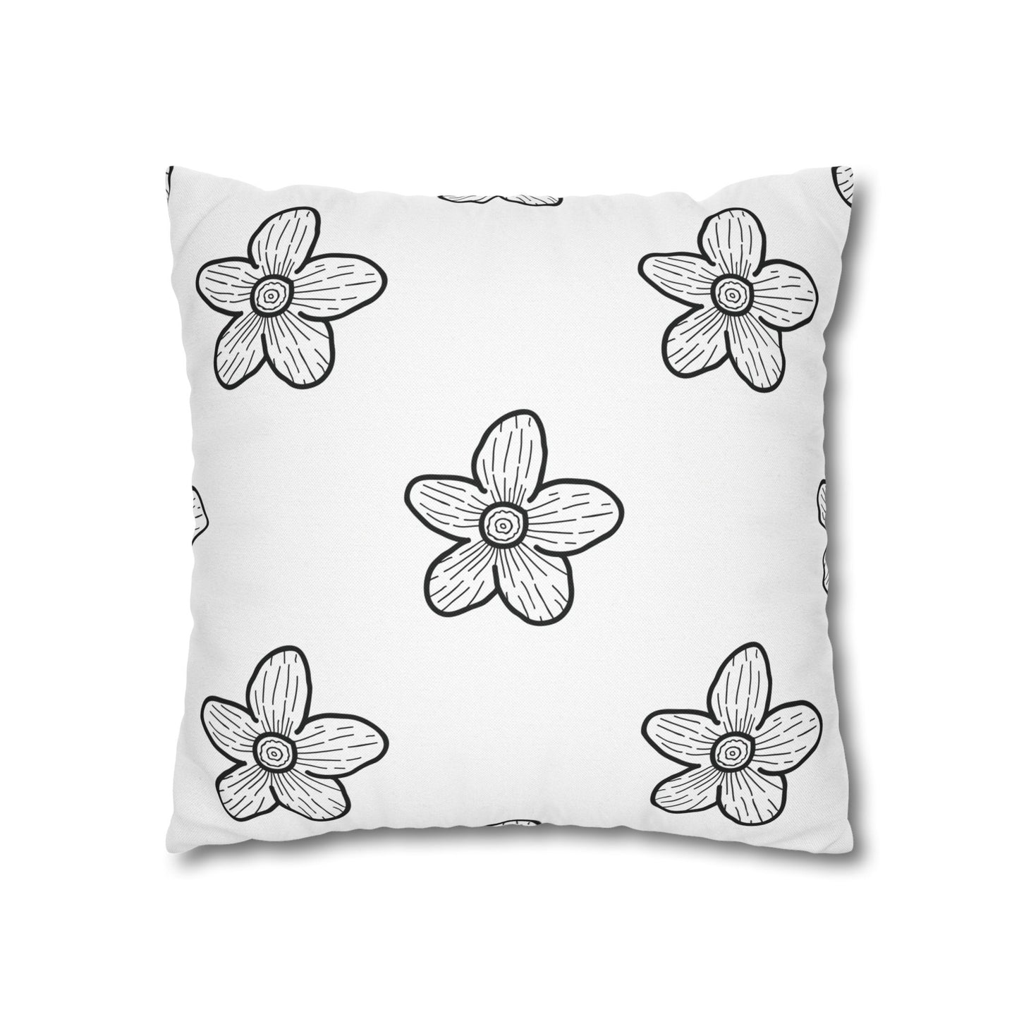 Chic Black and White Dragonfly Pillowcase, Home Decor, Floral Accent, Gift for Nature Lovers, Modern Bedroom, Relaxing Atmosphere