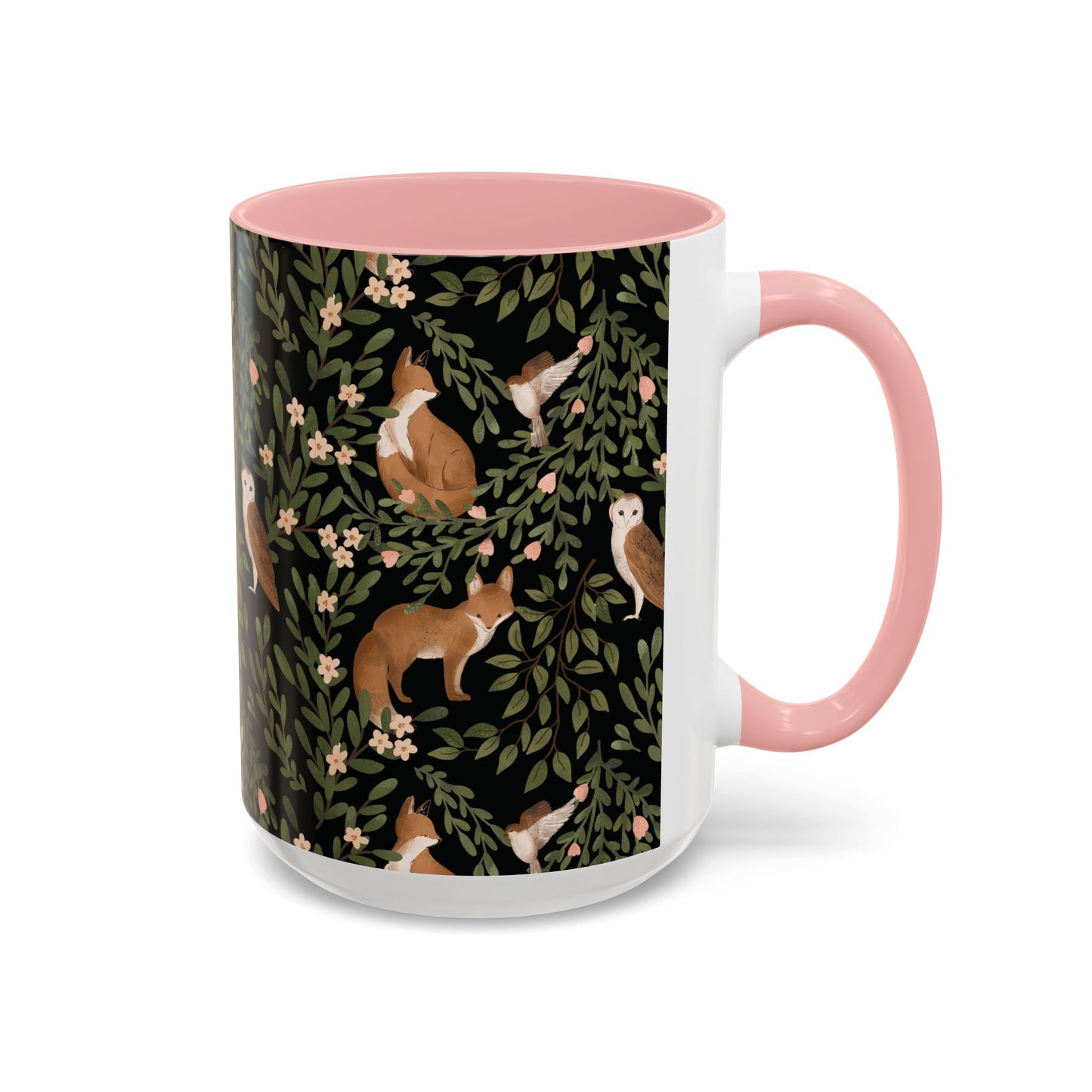 Mug - Little Fox and Owl Woodland Scene Coffee Cup
