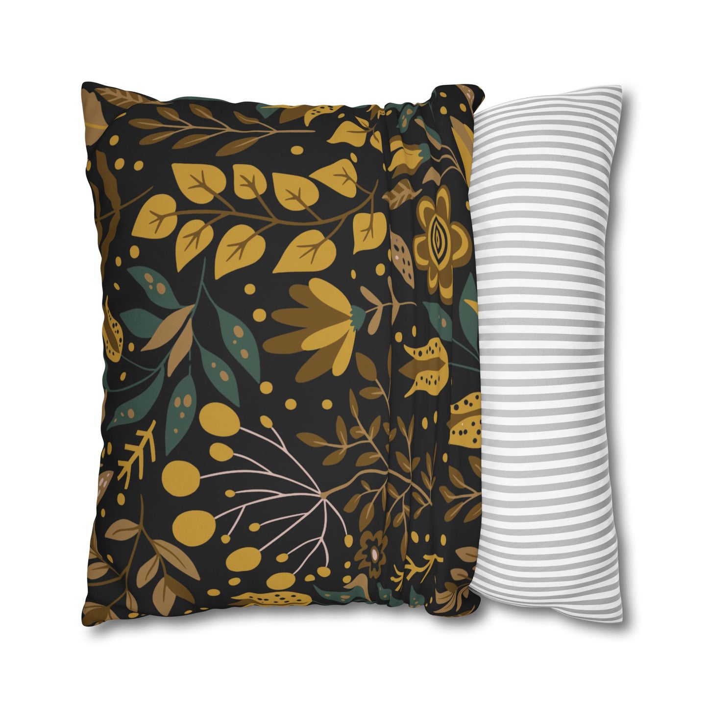 Bohemian Floral Pillowcase, Decorative Cushion Cover, Home Decor, Cozy Living Room, Gift for Her, Eco-Friendly Pillow Cover
