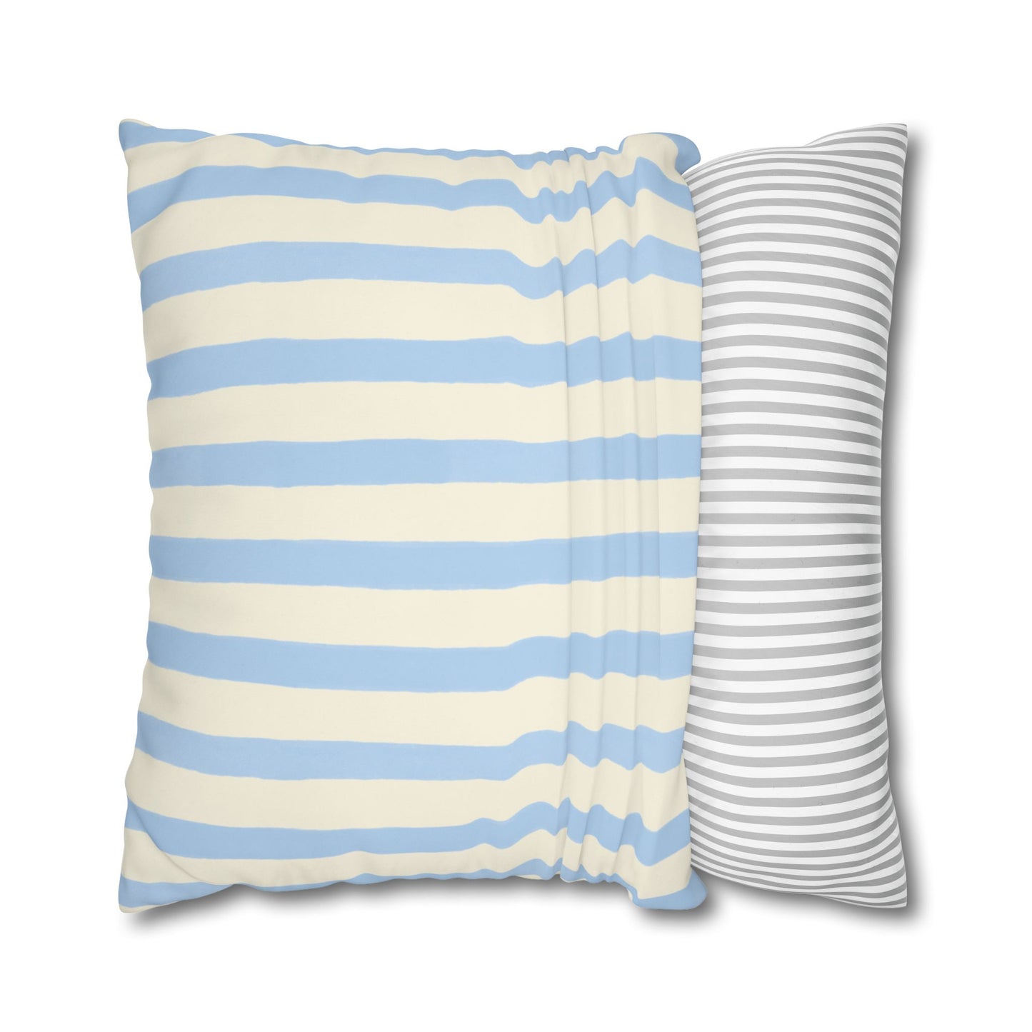 Stripe Patterned Decorative Pillowcase, Cozy Home Decor, Nautical Accent, Living Room Accessory, Perfect for Gifts and Resale