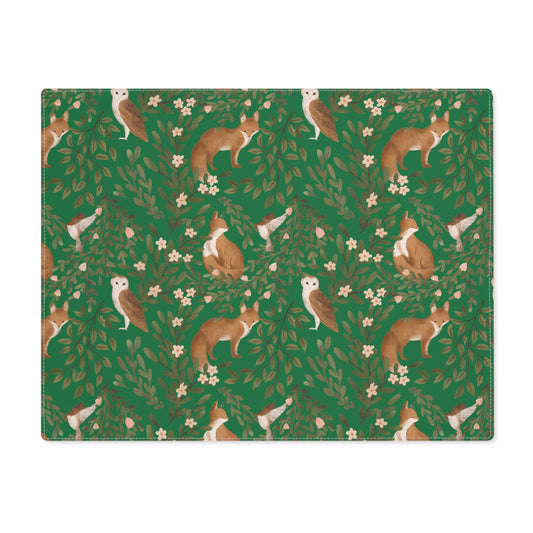 Woodland Charm - Placemat - Forest Green