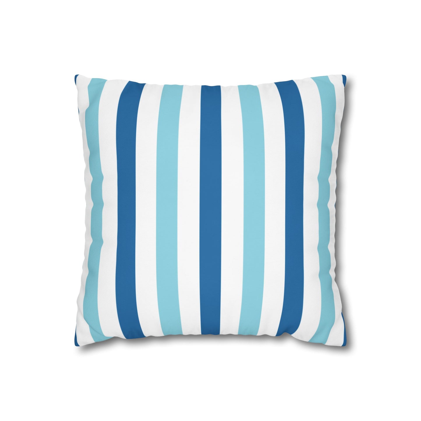 Coastal Striped Pillowcase, Beach Decor, Nautical Home Accessories, Throw Pillow Cover, Living Room Cushion Cover