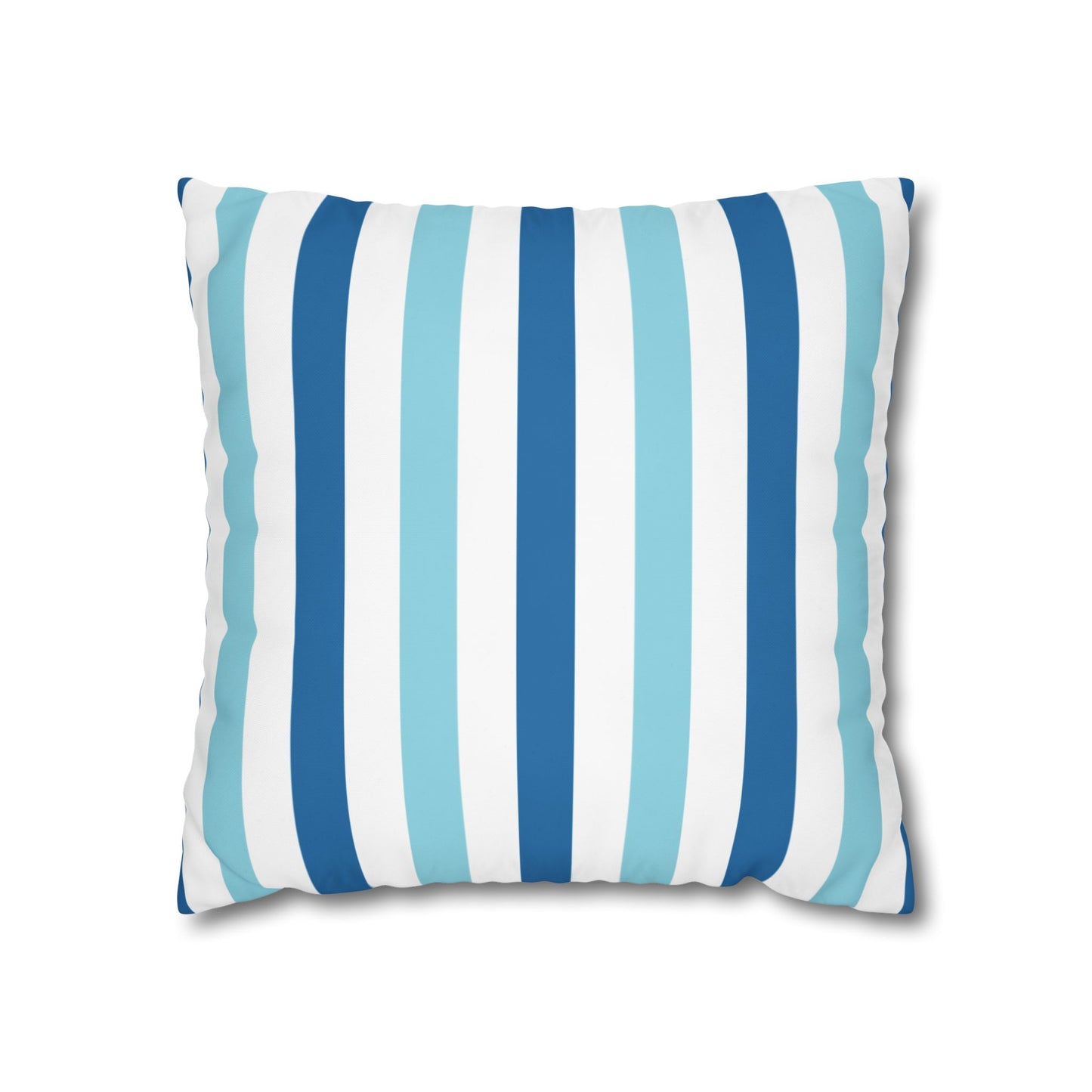 Coastal Striped Pillowcase, Beach Decor, Nautical Home Accessories, Throw Pillow Cover, Living Room Cushion Cover