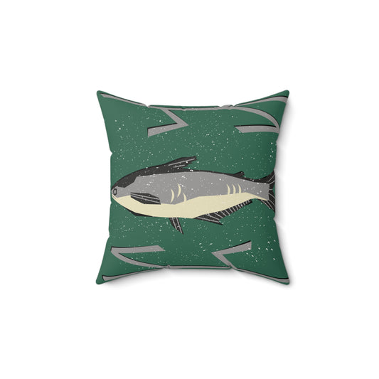 Rustic Tribal Fish Print Design Pillow, Coastal Home Decor, Boho, Nautical Accent Cushions, Beach House Decor, Unique [...]