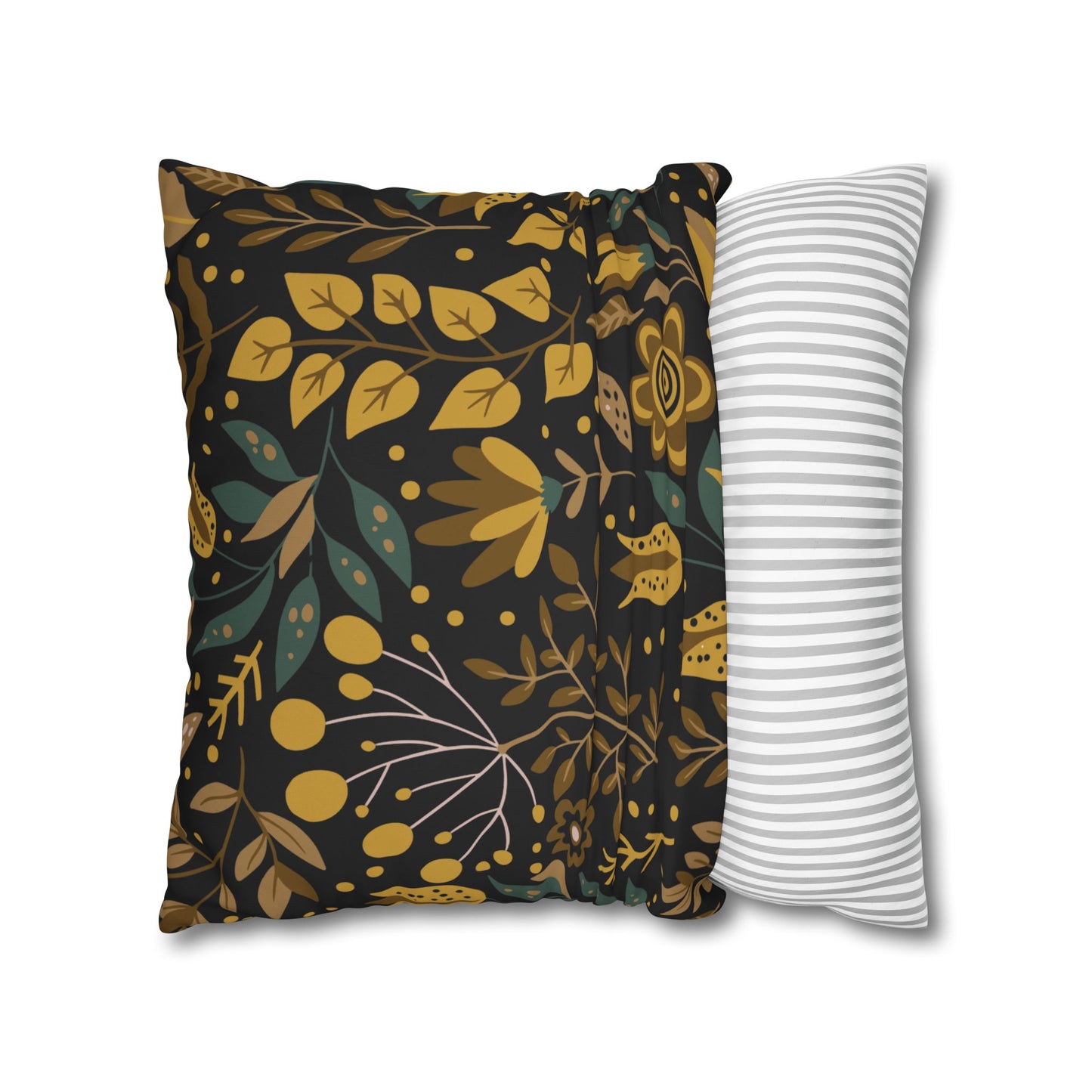 Bohemian Floral Pillowcase, Decorative Cushion Cover, Home Decor, Cozy Living Room, Gift for Her, Eco-Friendly Pillow Cover