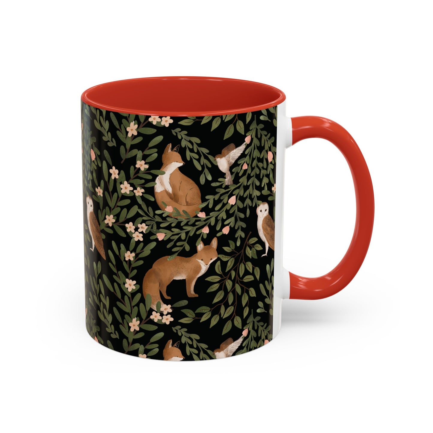 Mug - Little Fox and Owl Woodland Scene Coffee Cup