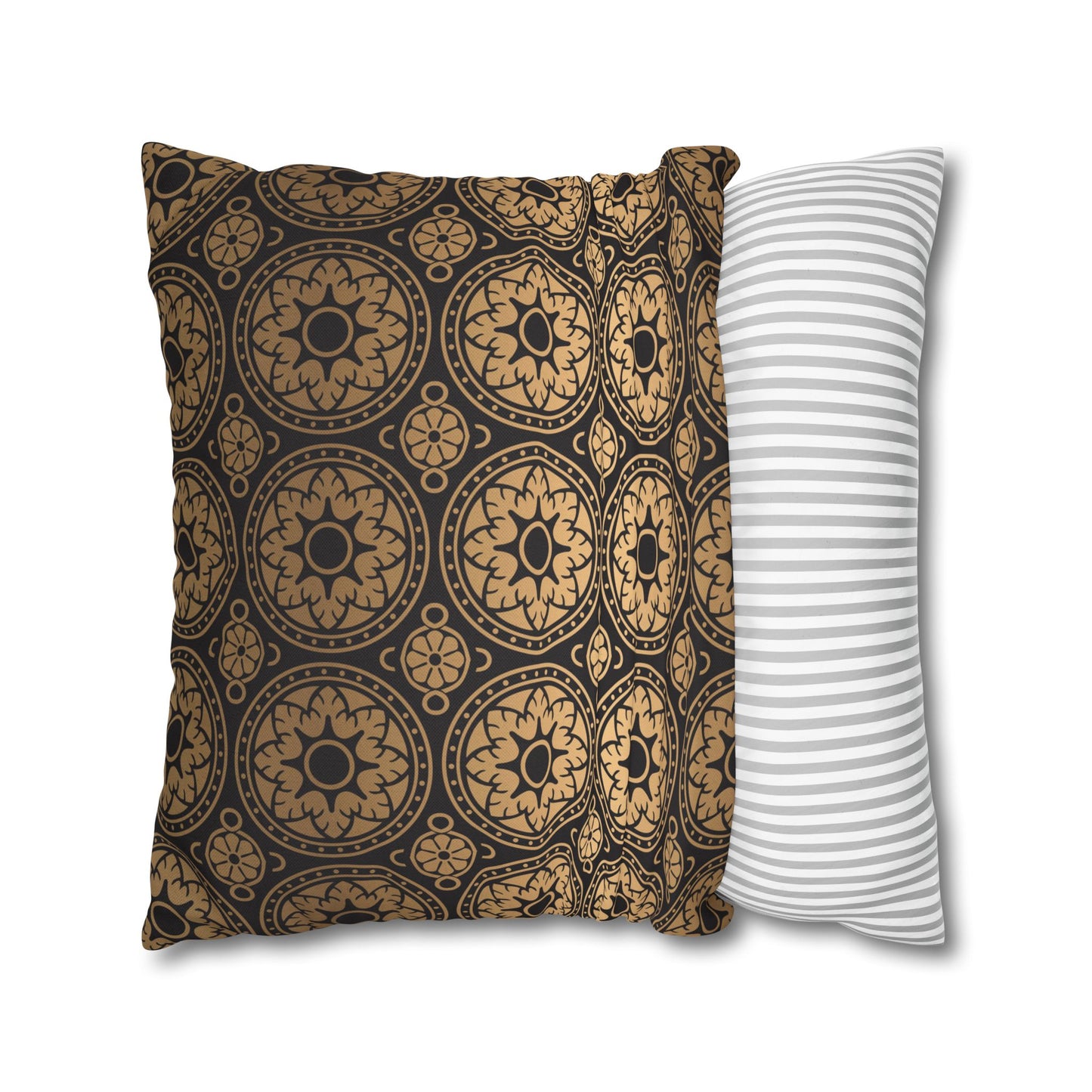 Elegant Gold Dragonfly Pillowcase, Home Decor, Butterfly Decor, Gift for Nature Lovers, Throw Pillow Cover