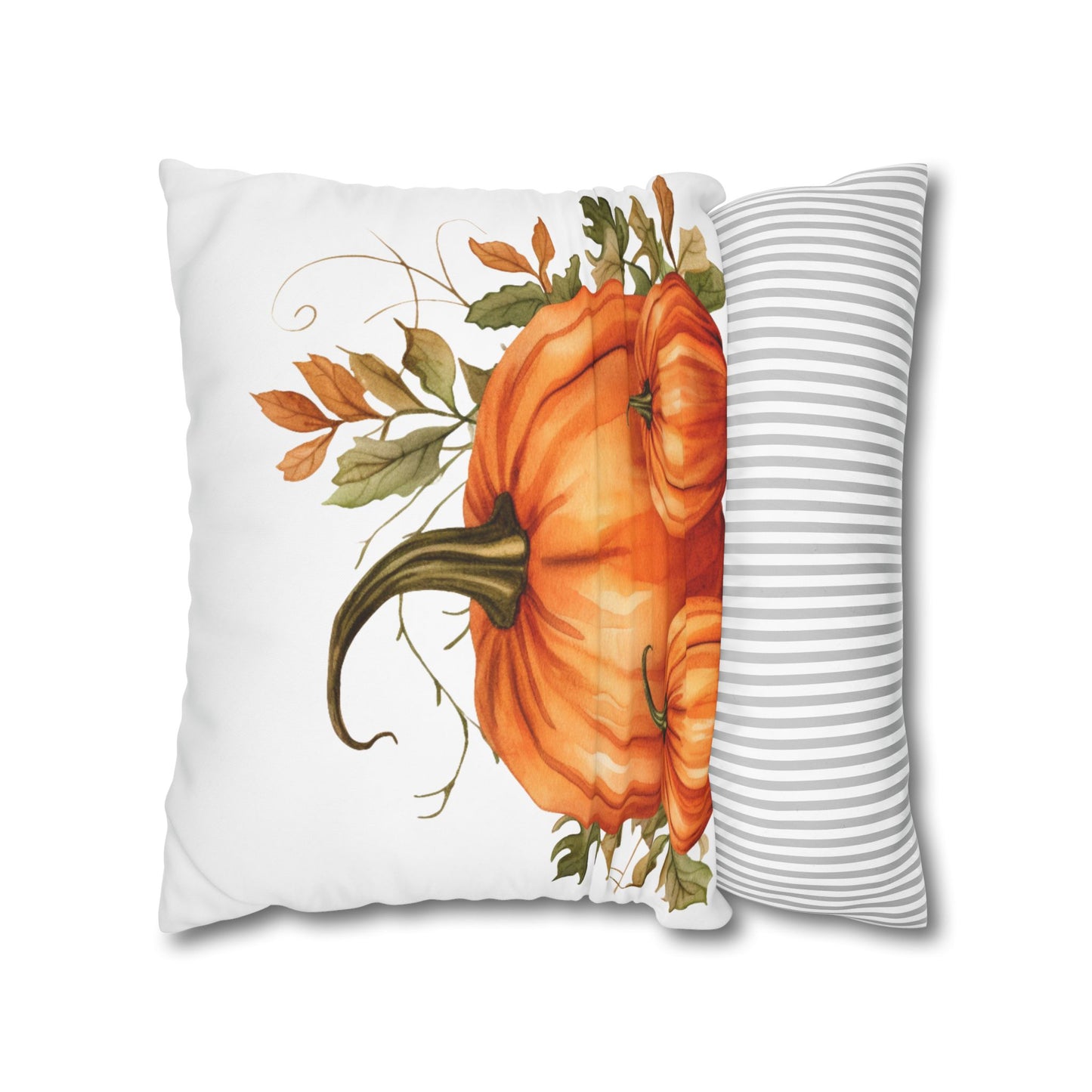 Autumn Pumpkin Canvas Pillowcase, Fall Decor, Cozy Home Accents, Seasonal Cushion, Harvest Celebration Pillow
