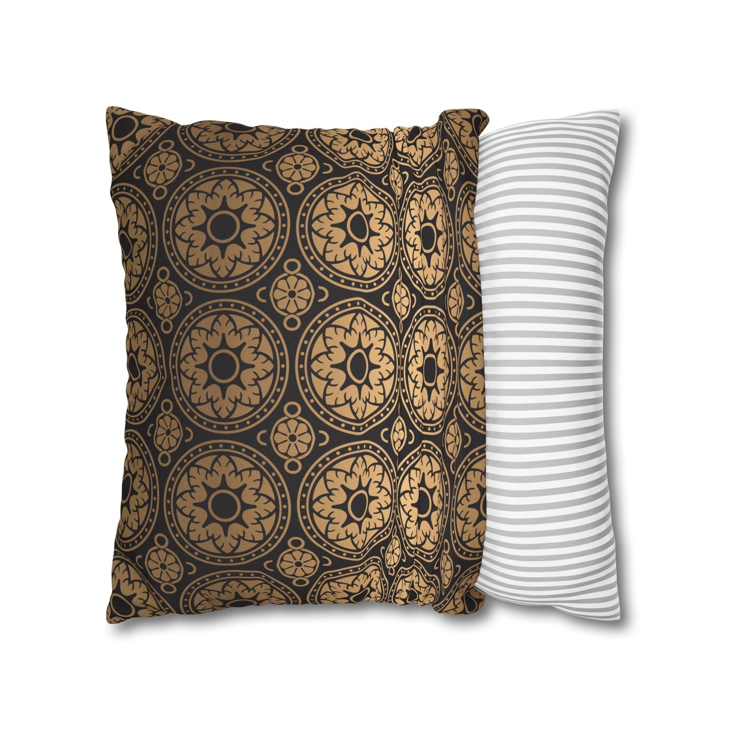 Elegant Gold Dragonfly Pillowcase, Home Decor, Butterfly Decor, Gift for Nature Lovers, Throw Pillow Cover