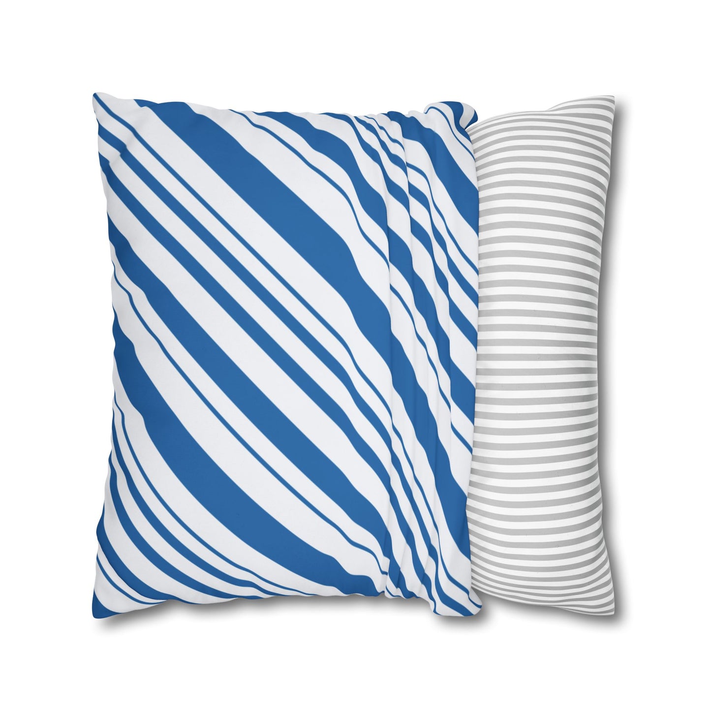 Stylish Blue Striped Pillowcase, Modern Home Décor, Cozy Couch Accessory, Gift for Housewarming, Nautical Theme Decoration