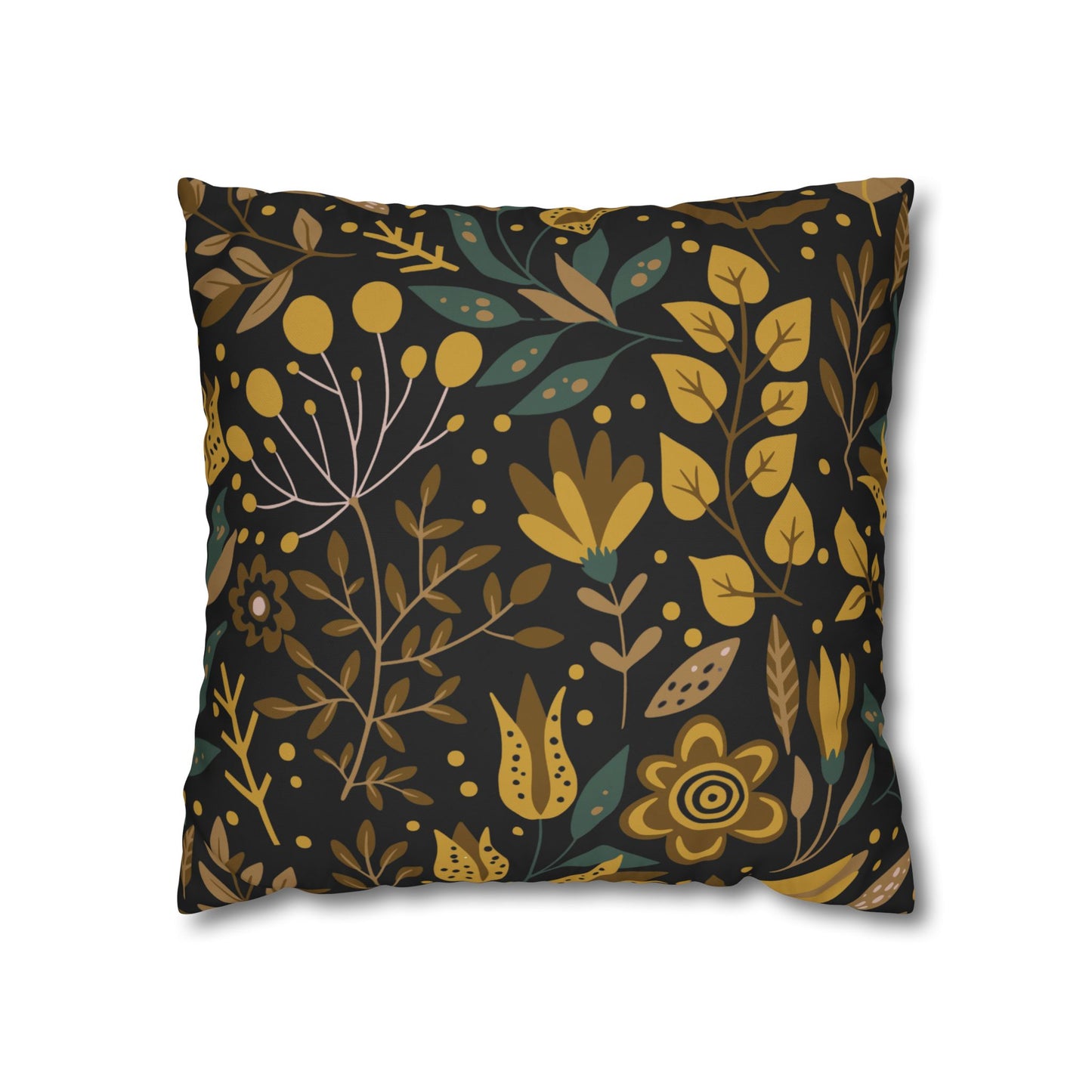 Bohemian Floral Pillowcase, Decorative Cushion Cover, Home Decor, Cozy Living Room, Gift for Her, Eco-Friendly Pillow Cover