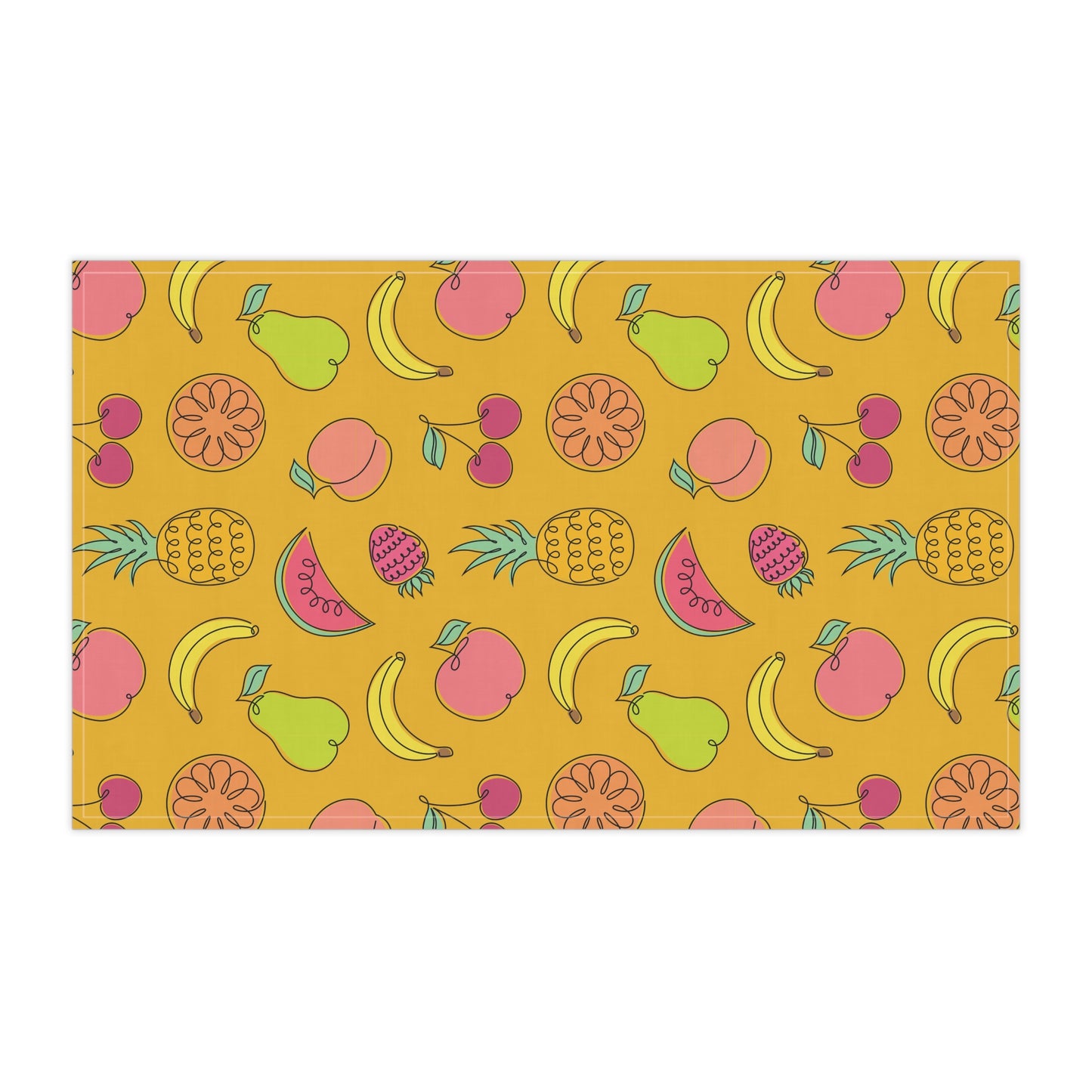 Fruitful Whimsy: A Tea Towel Delight - Yellow - FWTT