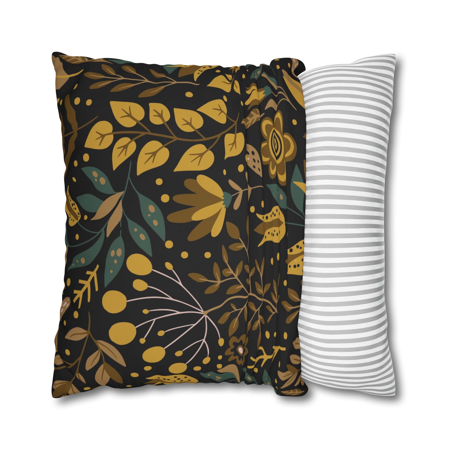 Bohemian Floral Pillowcase, Decorative Cushion Cover, Home Decor, Cozy Living Room, Gift for Her, Eco-Friendly Pillow Cover