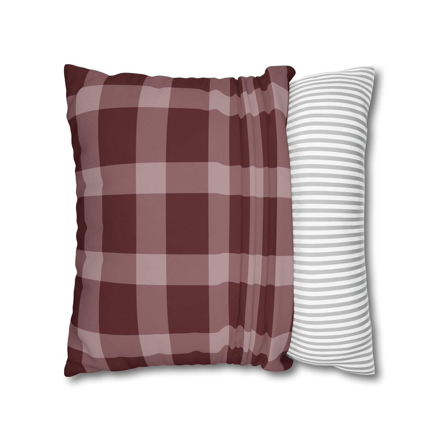 Rustic Checkered Pillowcase, Cozy Home Decor, Farmhouse Style Cushion Cover, Stylish Living Room Accessory, Gift for Weddings, Housewarming