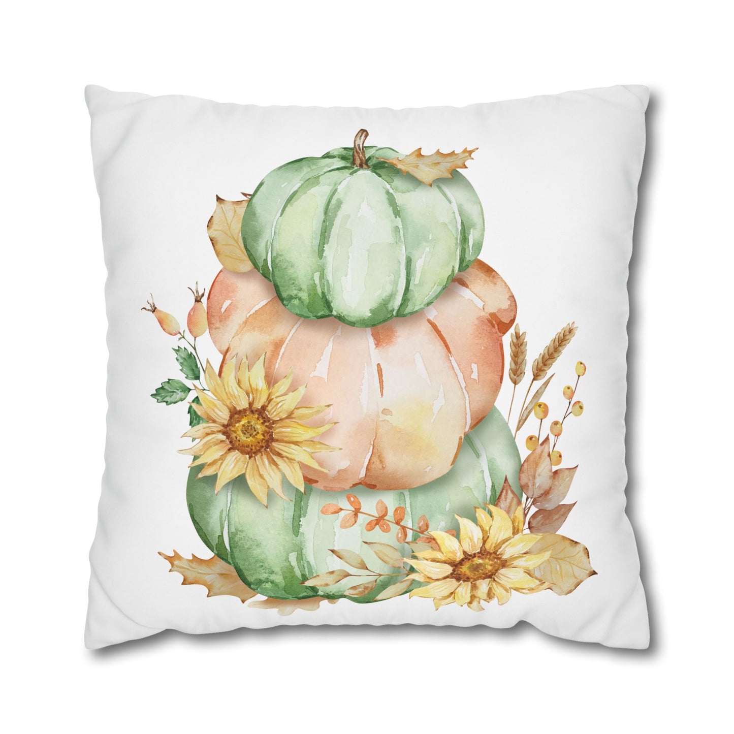 Fall Pumpkin Decor Pillowcase, Cozy Autumn Throw Pillow, Farmhouse Cushion Cover, Seasonal Home Accent, Thanksgiving Gift