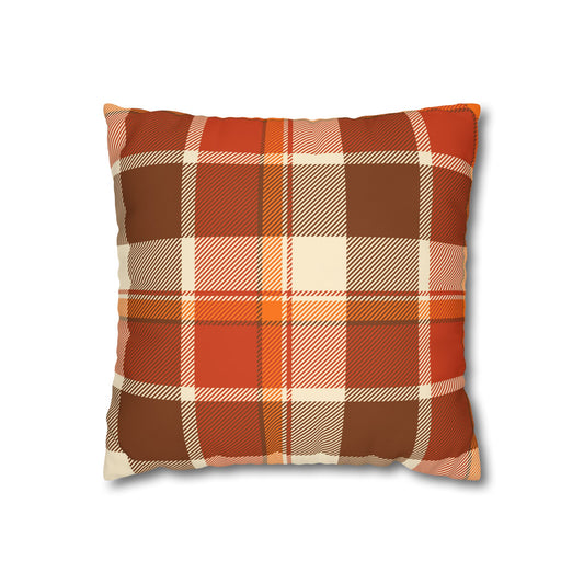 Cozy Plaid Pillowcase for Fall Decor, Home Accent, Gift for Her, Seasonal Decoration, Couch Accessory