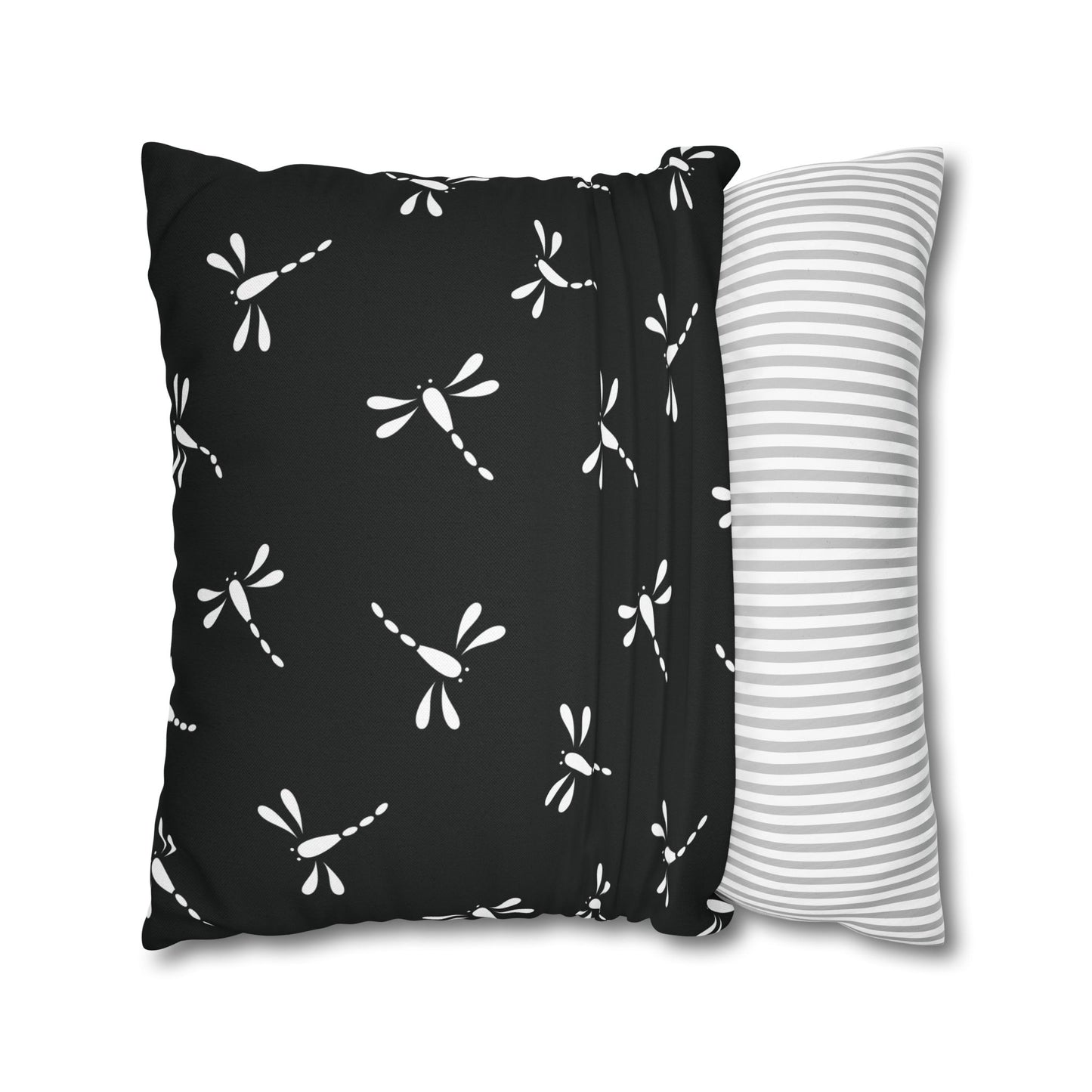 Moonlit Dragonfly Pillowcase - Boho Home Decor, Throw Pillow Cover, Gift for Nature Lovers, Cozy Bedroom Accent, Unique Home Accessories