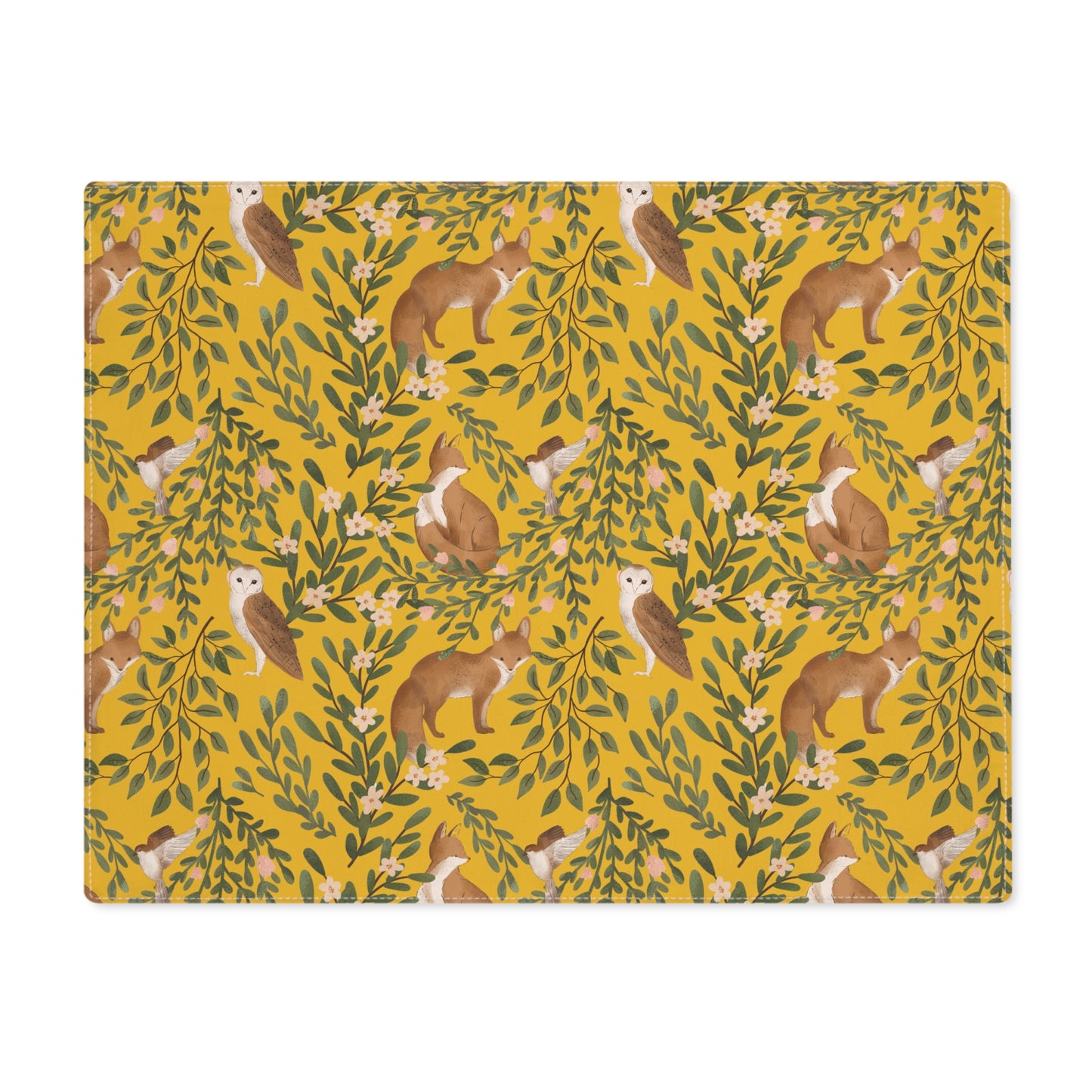 Woodland Charm - Placemat - Sunshine Yellow