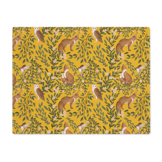 Woodland Charm - Placemat - Sunshine Yellow