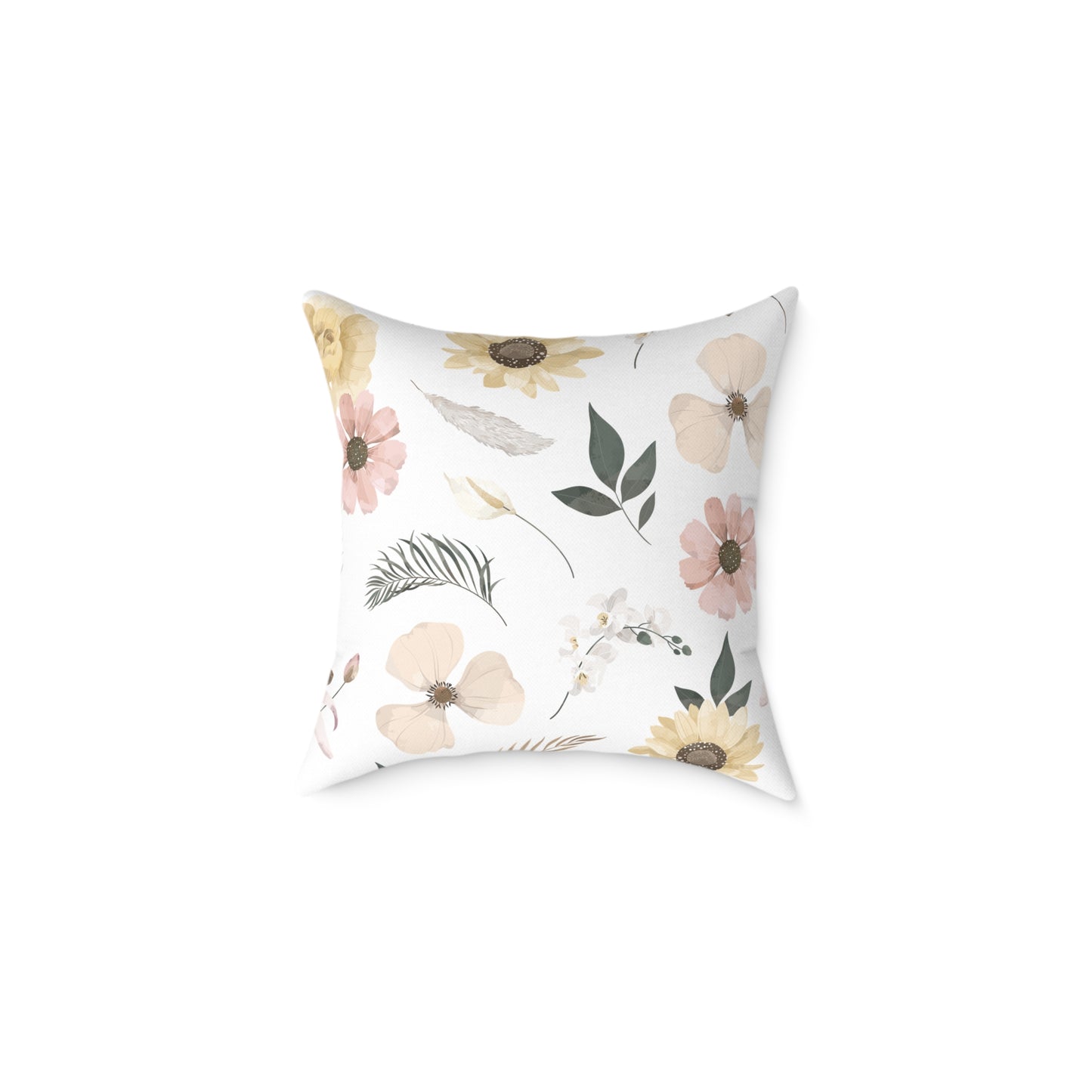 Nature-Inspired Decorative Dragonfly Pillow, Floral Cushion, Home Decor, Gift for Garden Lovers, Cozy Living Room Accent