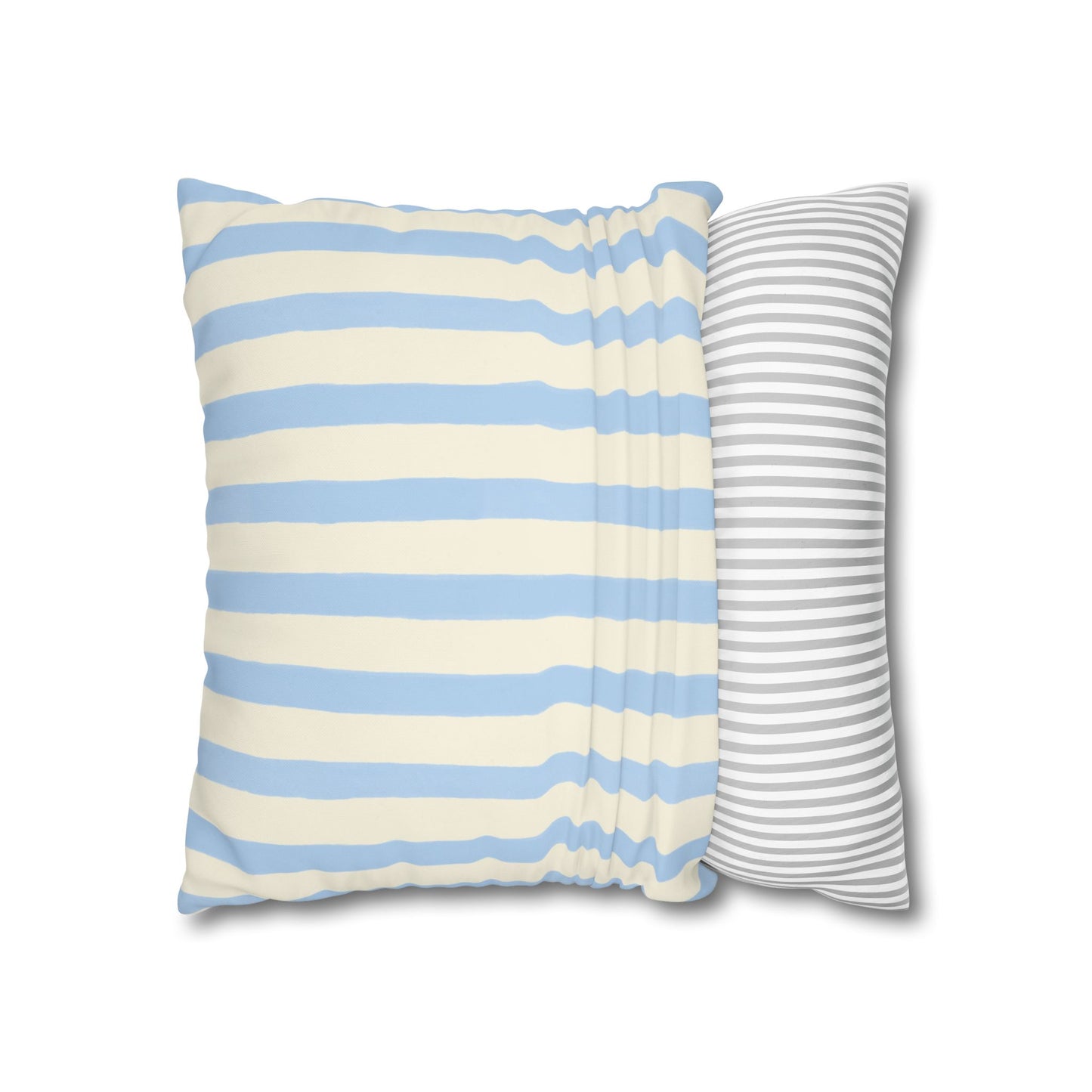 Stripe Patterned Decorative Pillowcase, Cozy Home Decor, Nautical Accent, Living Room Accessory, Perfect for Gifts and Resale