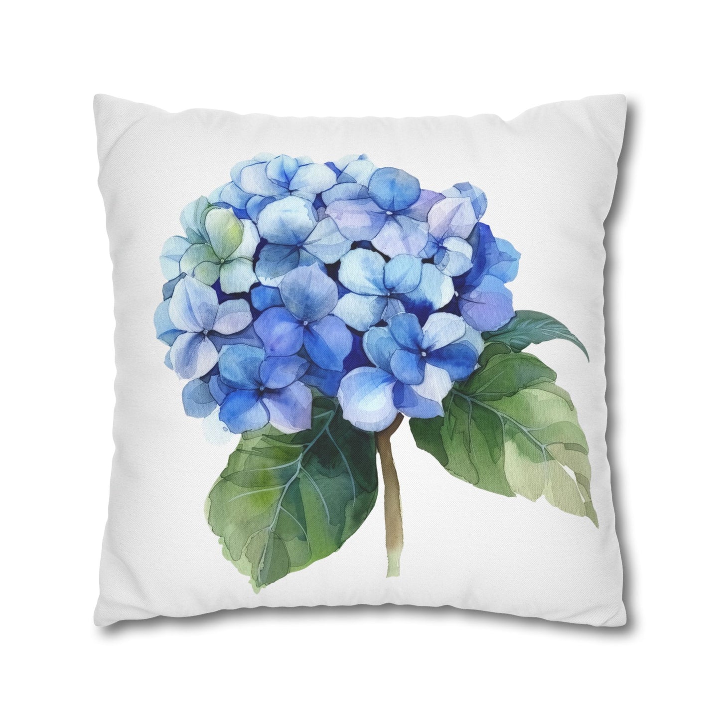 Floral Hydrangea Square Pillowcase - Cozy Home Decor