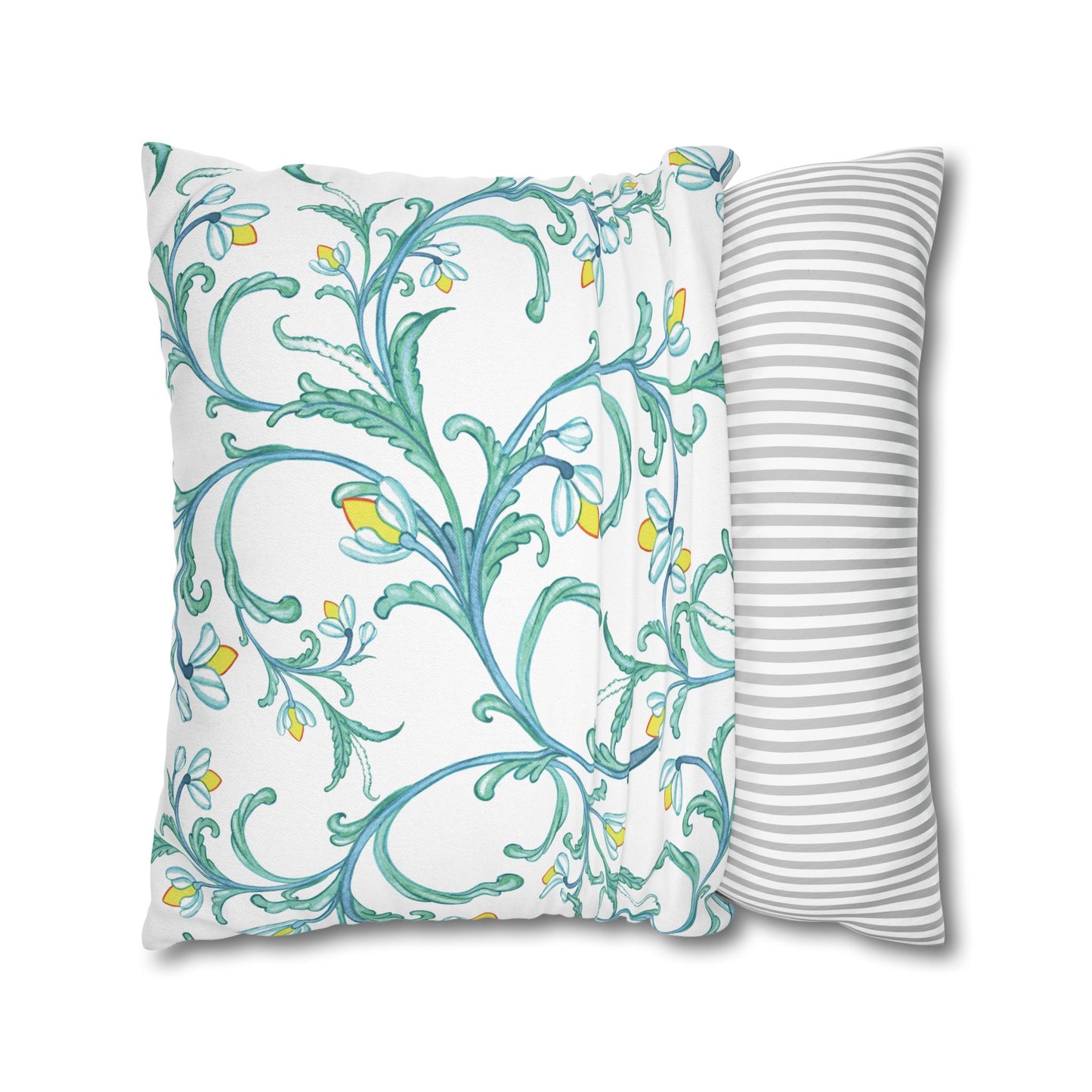 Blue Yellow Kissed Dragonfly Decorative Pillowcase | Home Decor, Gifts, Nature Lover, Birthday, Housewarming
