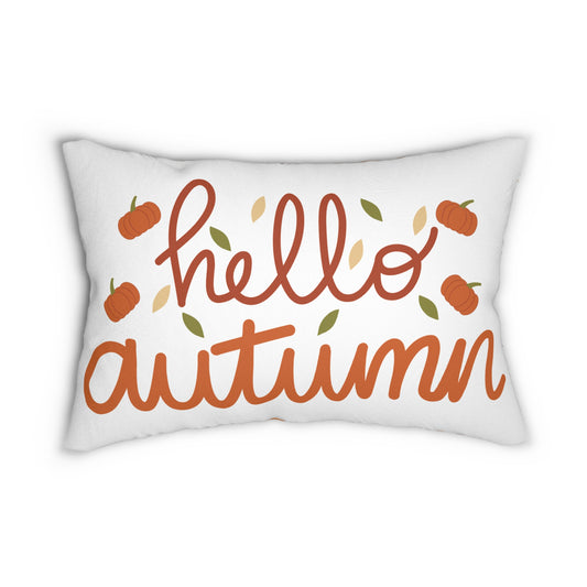 Autumn Vibes Lumbar Pillow, Cozy Home Decor, Fall Accent Pillow, Harvest Season Pillow, Pumpkin Decor, Thanksgiving Gift
