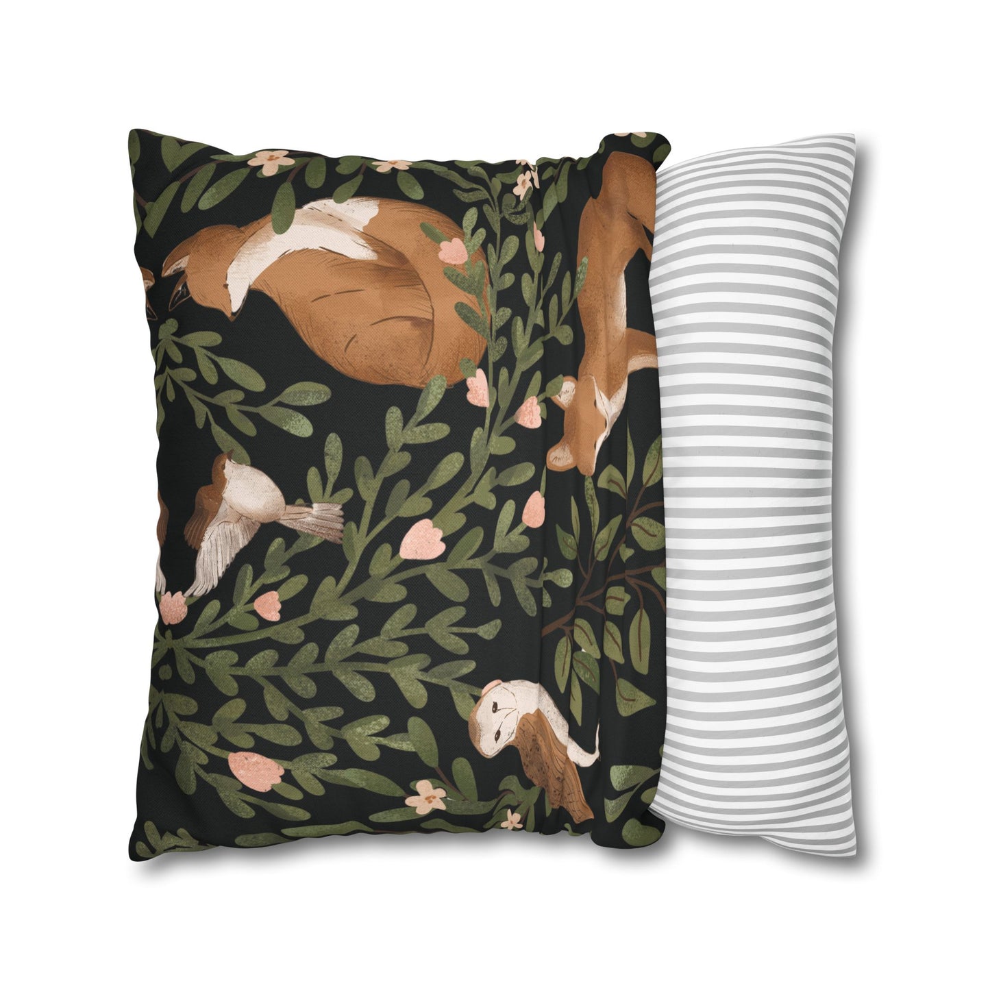 Little Fox & Owl – Woodland Charm Pillow Case