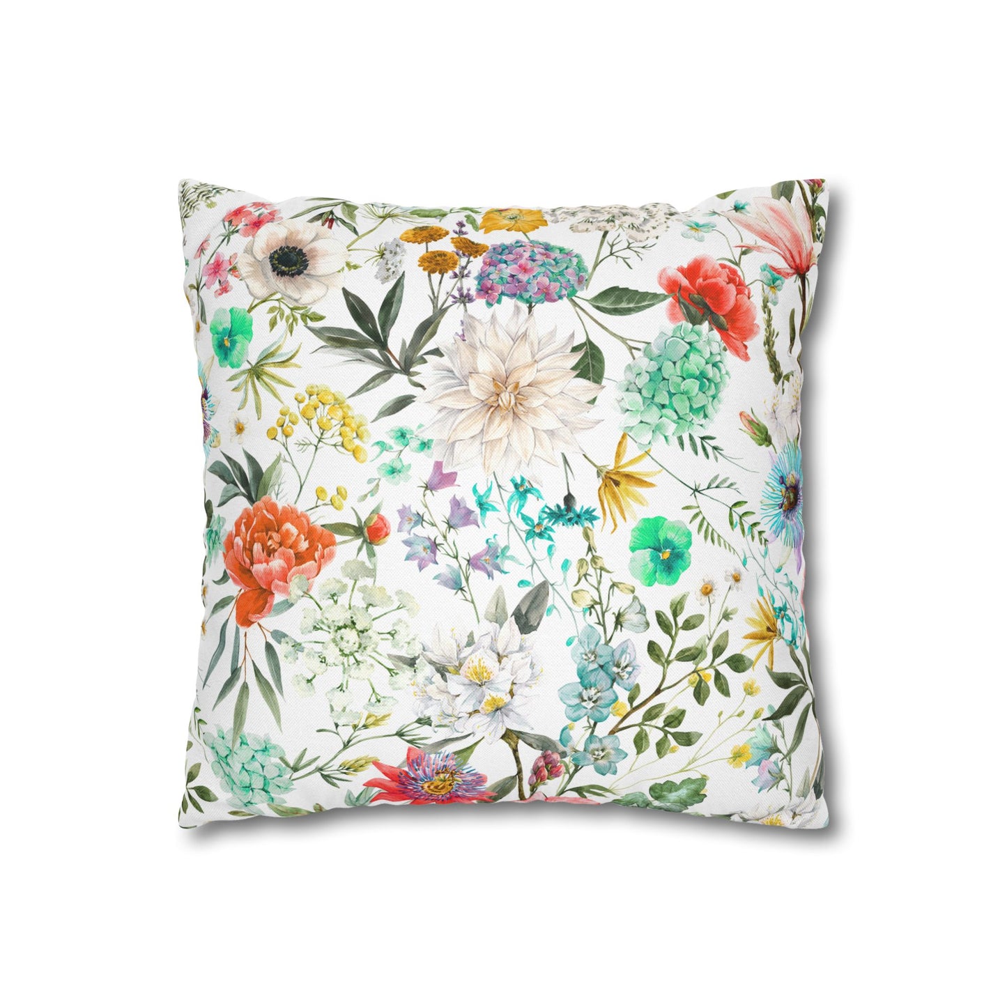 Dragonfly Turquoise and Red Kissed Decor Pillowcase, Home Accent, Gift for Nature Lovers, Bohemian Style, Cozy Living Room Cushion