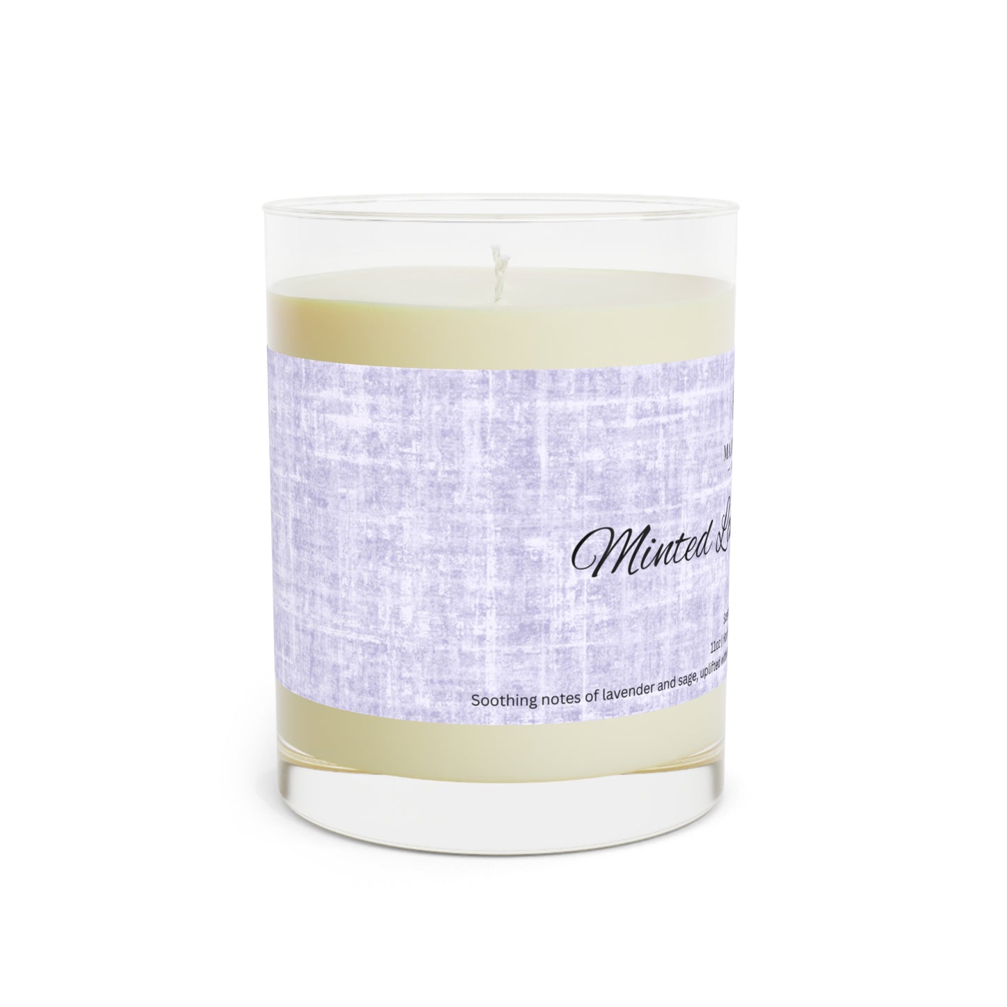 Minted Lavender & Sage Scented Candle - 11oz Glass Aromatherapy