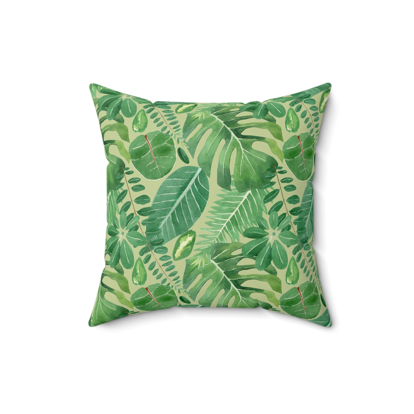 Tropical Botanical Pillow, Home Decor Accent, Jungle Vibes Cushion, Nature Themed Gift, Summer Pillow for Living Room