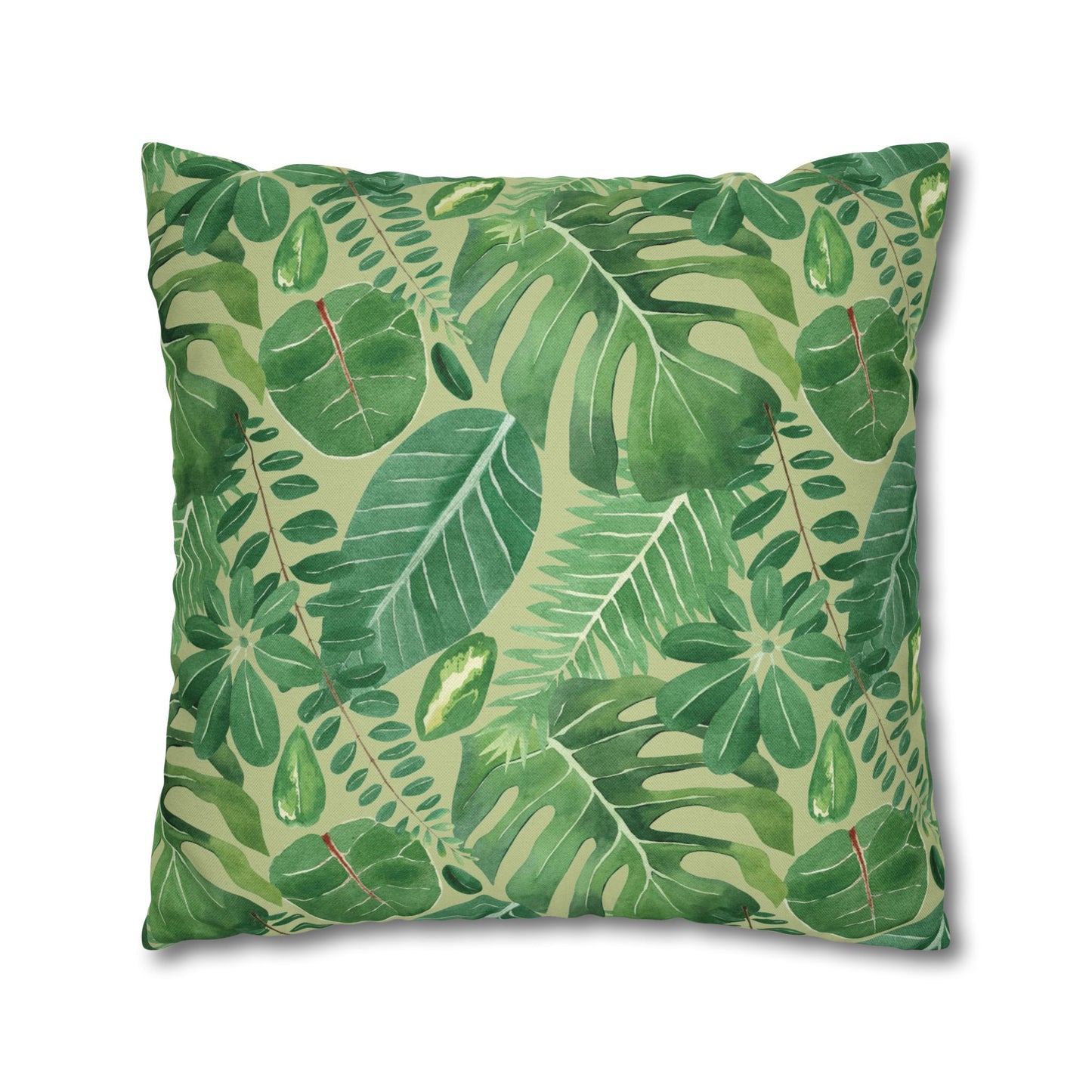 Tropical Floral Pillowcase | Decorative Home Accent, Botanical Throw Pillow, Bohemian Décor, Gift for Plant Lovers, Summer Home Style