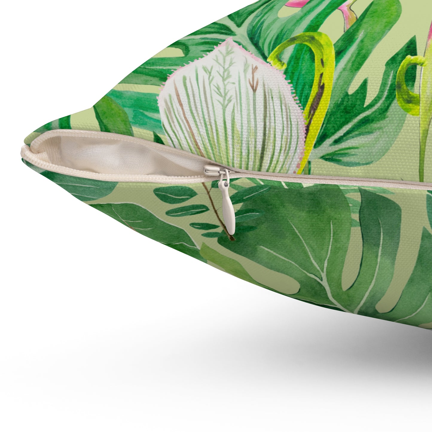 Tropical Botanical Pillow, Home Decor Accent, Jungle Vibes Cushion, Nature Themed Gift, Summer Pillow for Living Room