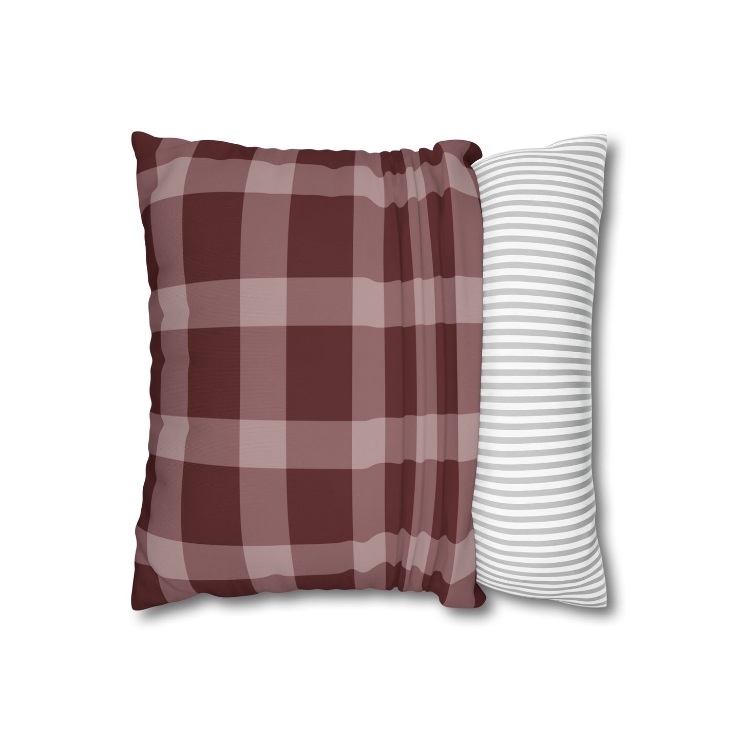 Rustic Checkered Pillowcase, Cozy Home Decor, Farmhouse Style Cushion Cover, Stylish Living Room Accessory, Gift for Weddings, Housewarming