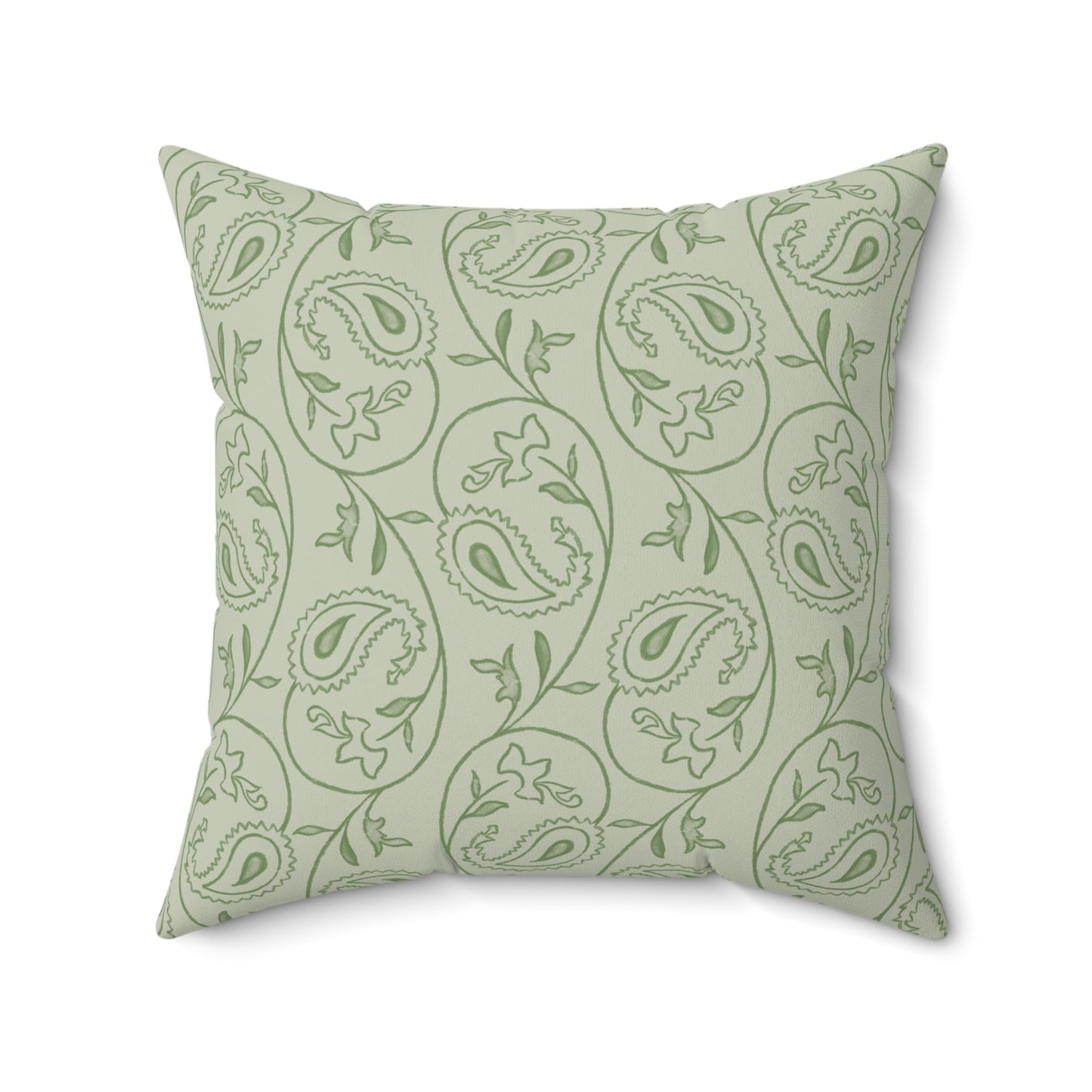 Square Throw Accent Pillow Classic Blushing Orchids & Paisley Design